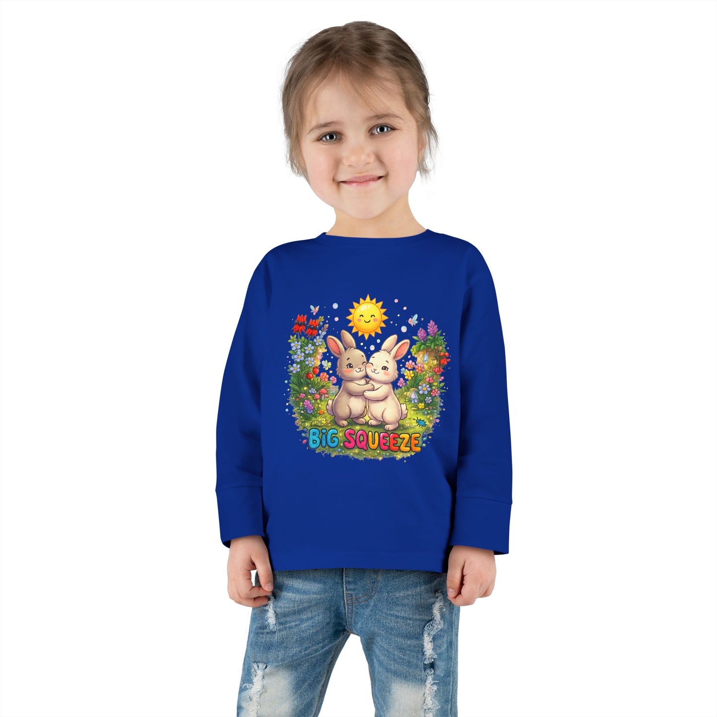 Big Squeeze Bunny Toddler Long Sleeve Tee