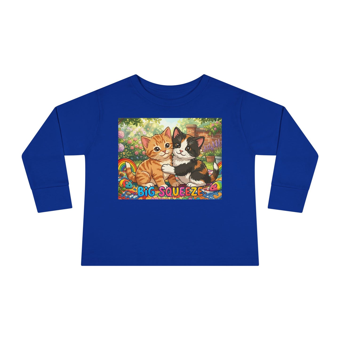 Big Squeeze Kitten Toddler Long Sleeve Tee