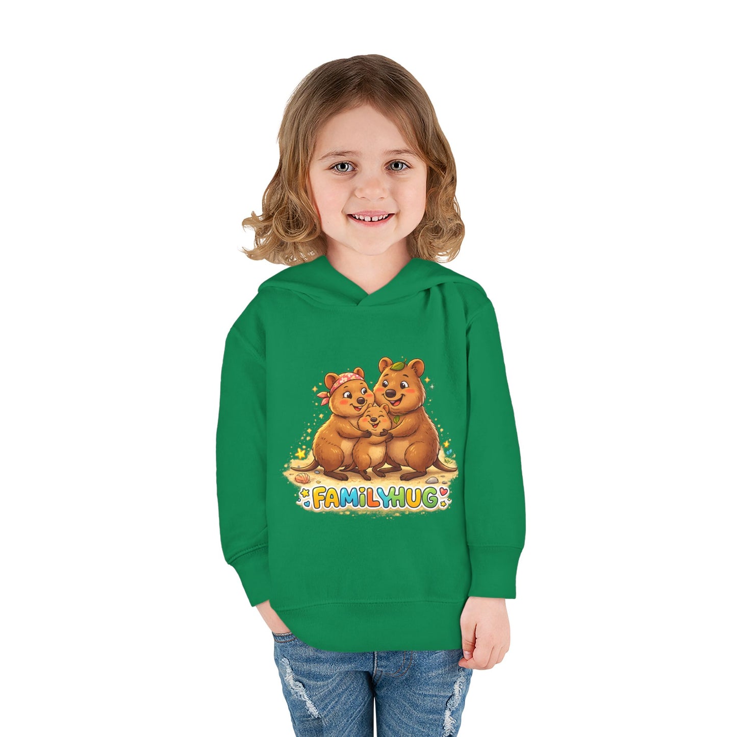 Family Hug Quokka Toddler Pullover Fleece Hoodie