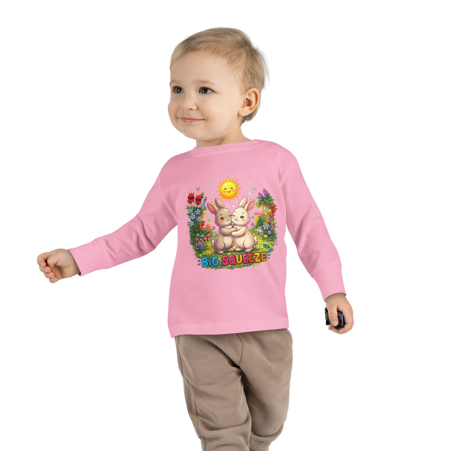 Big Squeeze Bunny Toddler Long Sleeve Tee