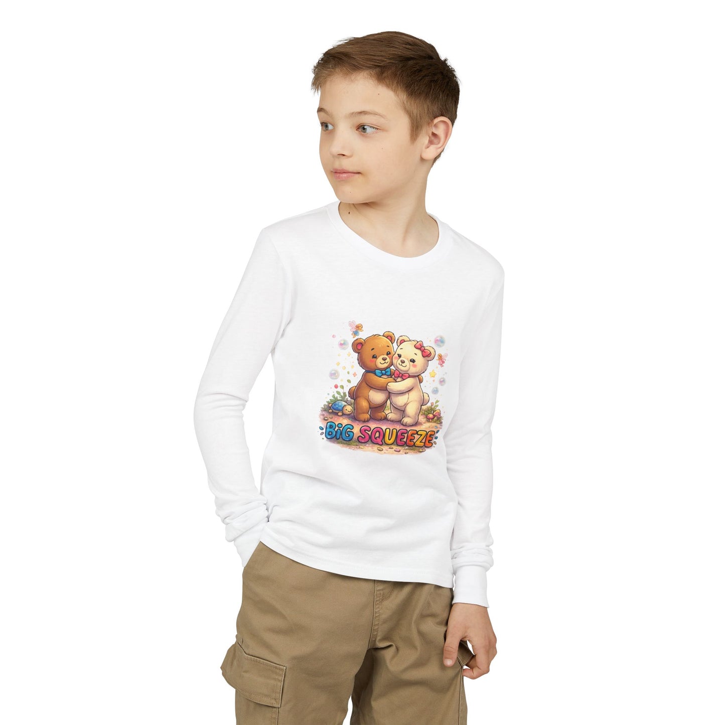 Big Squeeze Teddy Youth Jersey Long Sleeve Tee