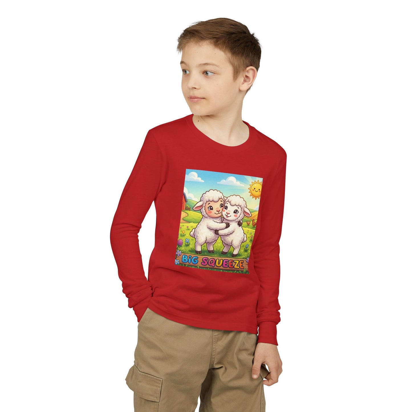 Big Squeeze Lamb Youth Jersey Long Sleeve Tee