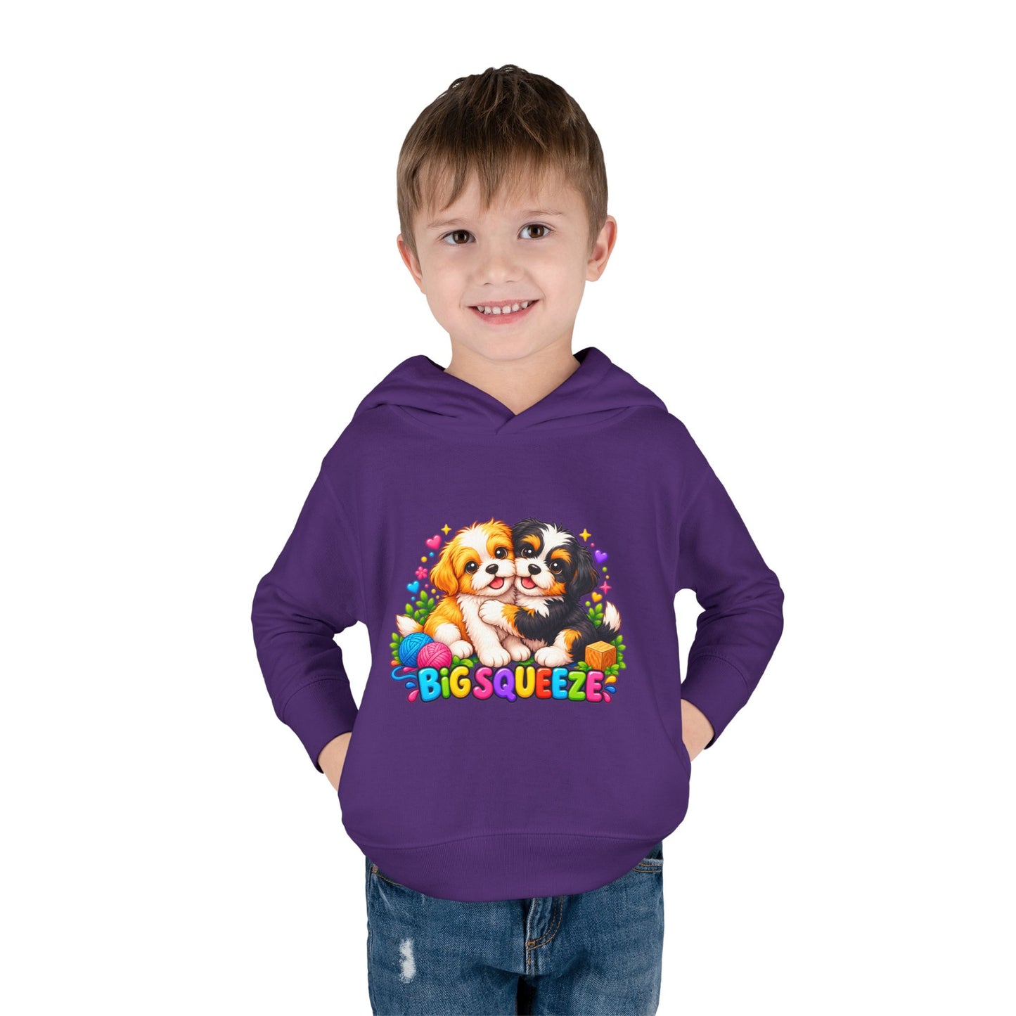 Big Squeeze Shih Tzu Toddler Pullover Fleece Hoodie