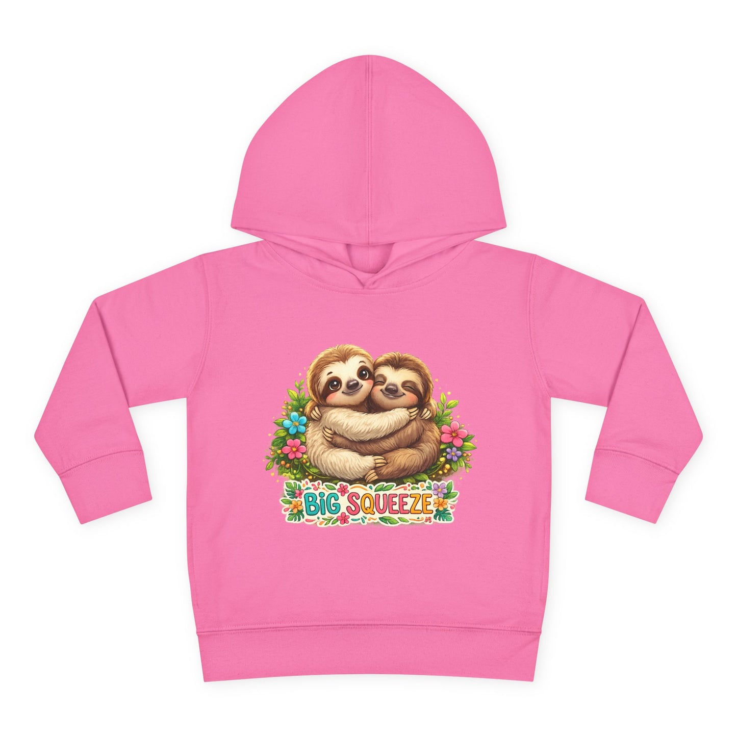 Big Squeeze Sloth Toddler Pullover Fleece Hoodie