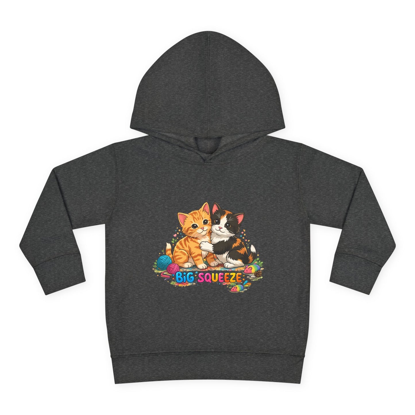 Big Squeeze Kitten Toddler Pullover Fleece Hoodie