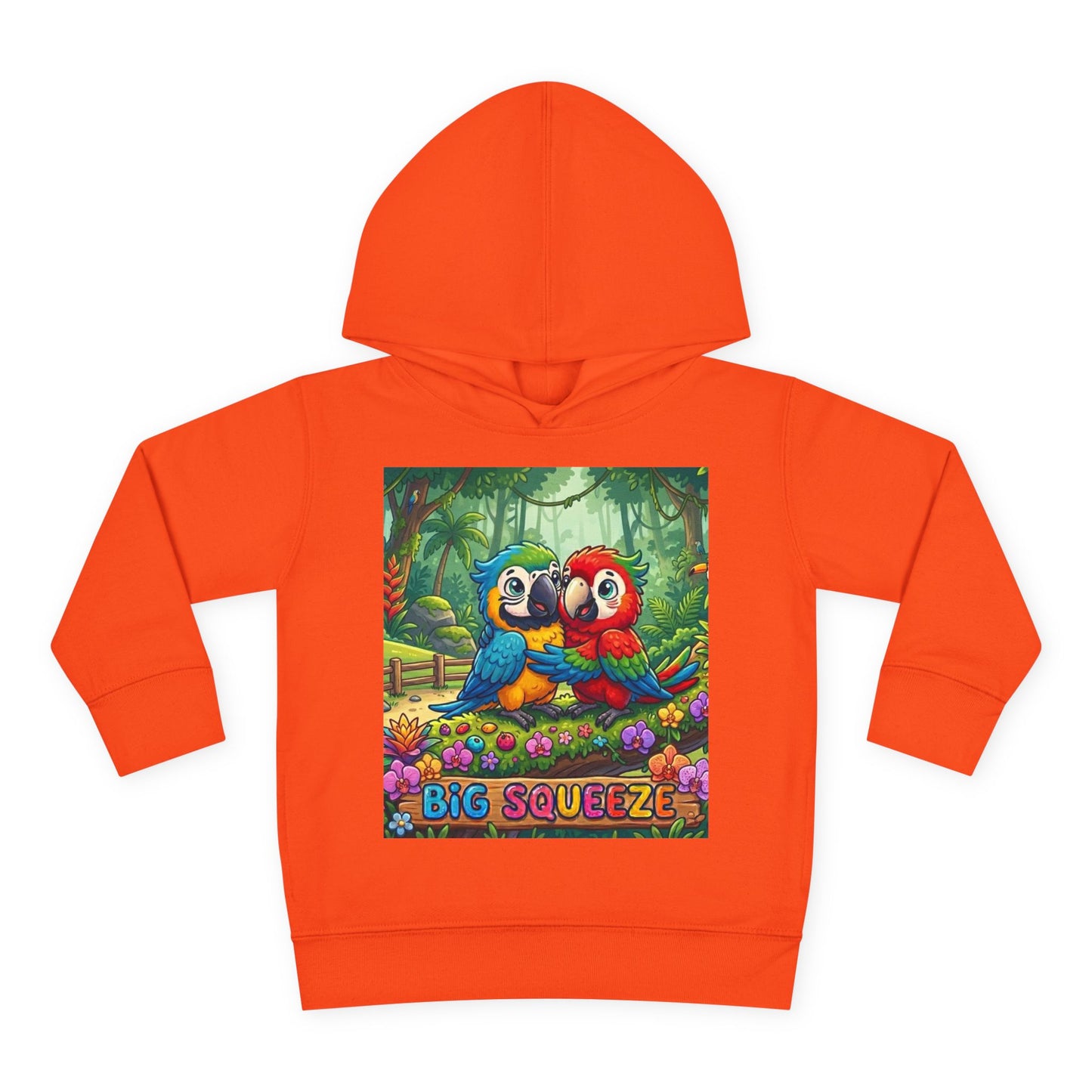 Big Squeeze Macaw Toddler Pullover Fleece Hoodie