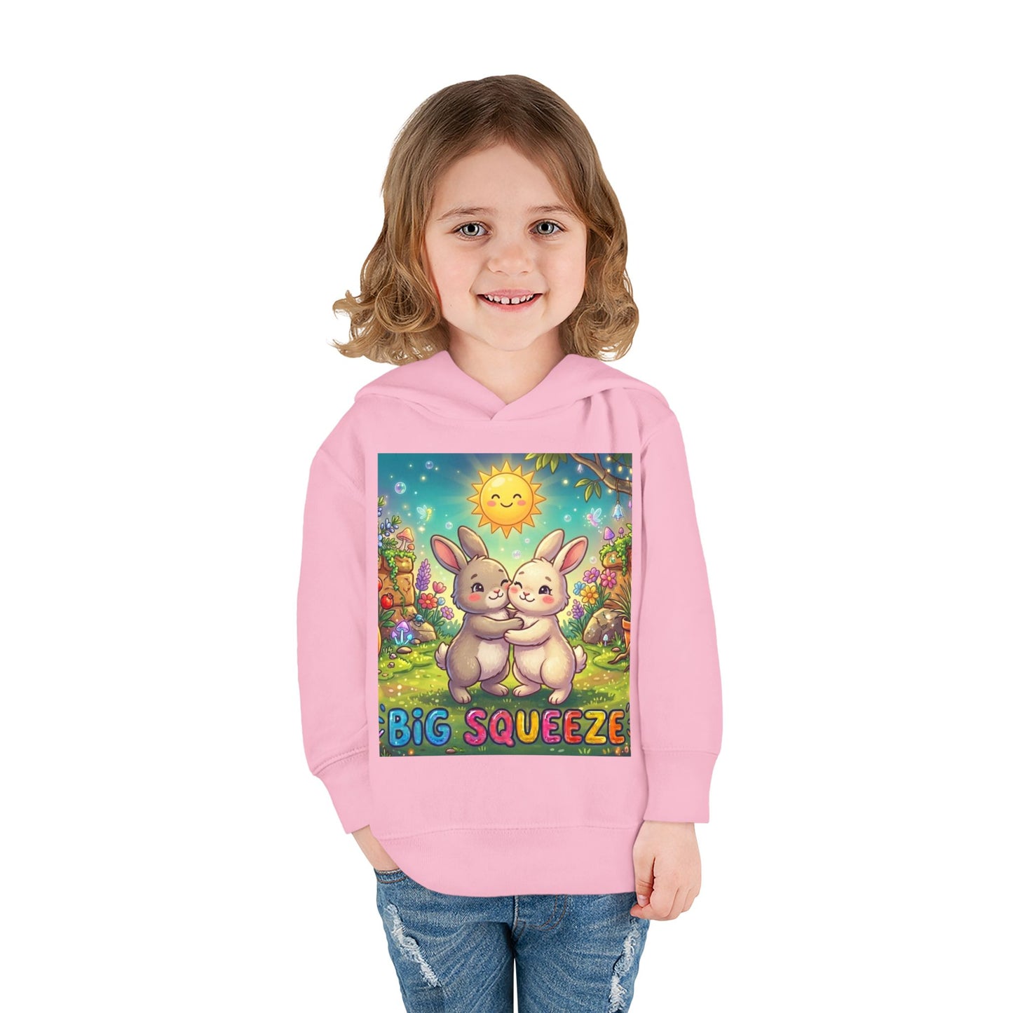 Big Squeeze Bunny Toddler Pullover Fleece Hoodie
