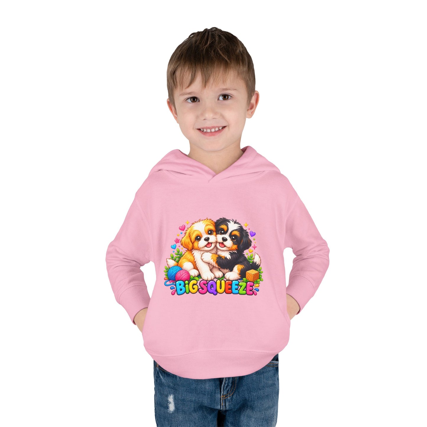 Big Squeeze Shih Tzu Toddler Pullover Fleece Hoodie