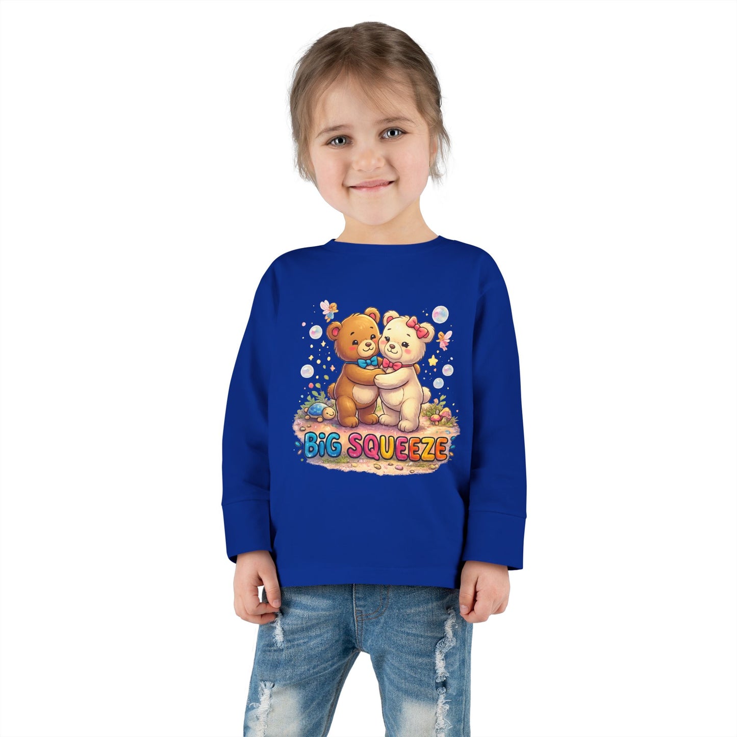 Big Squeeze Teddy Toddler Long Sleeve Tee