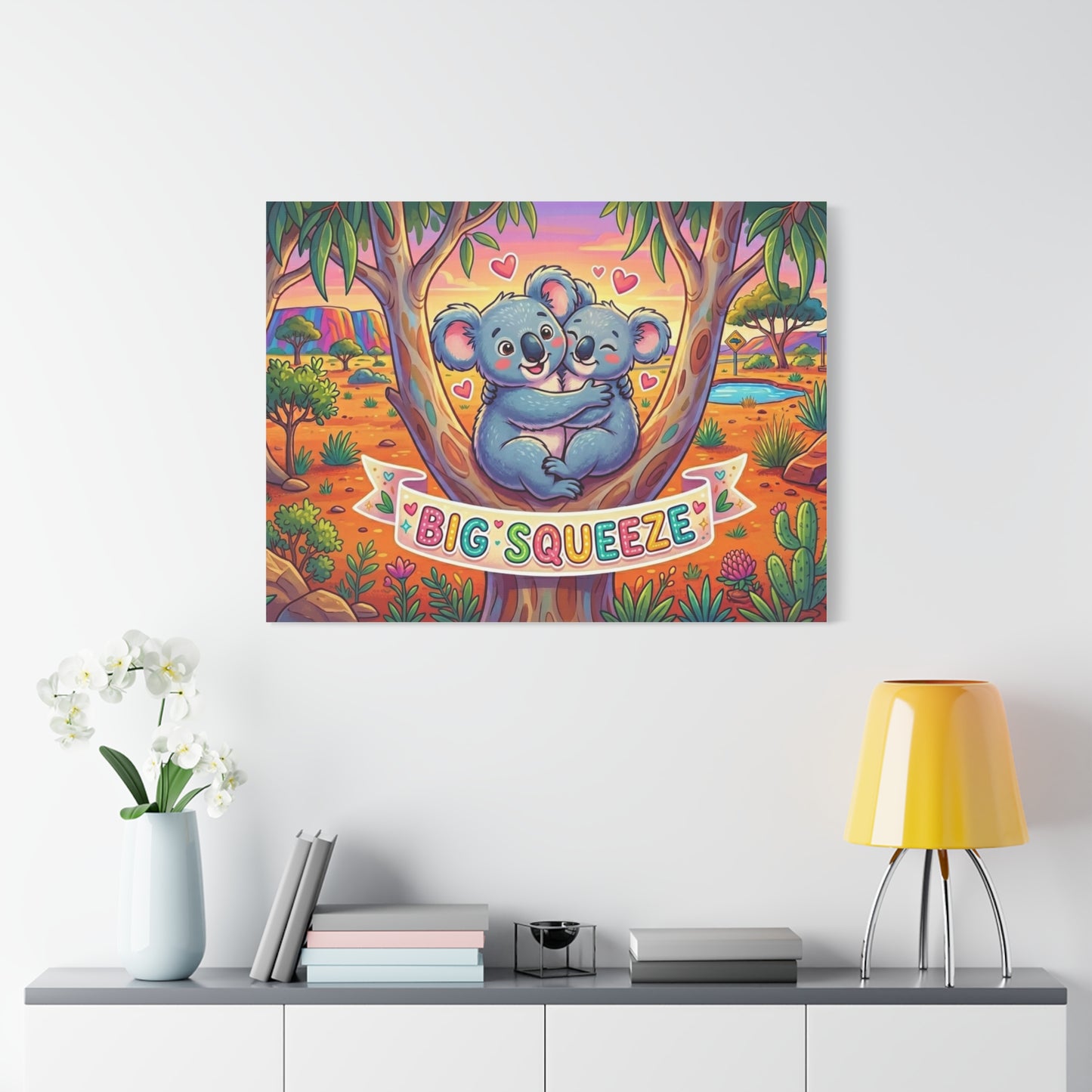 Big Squeeze Koala Classic Canvas