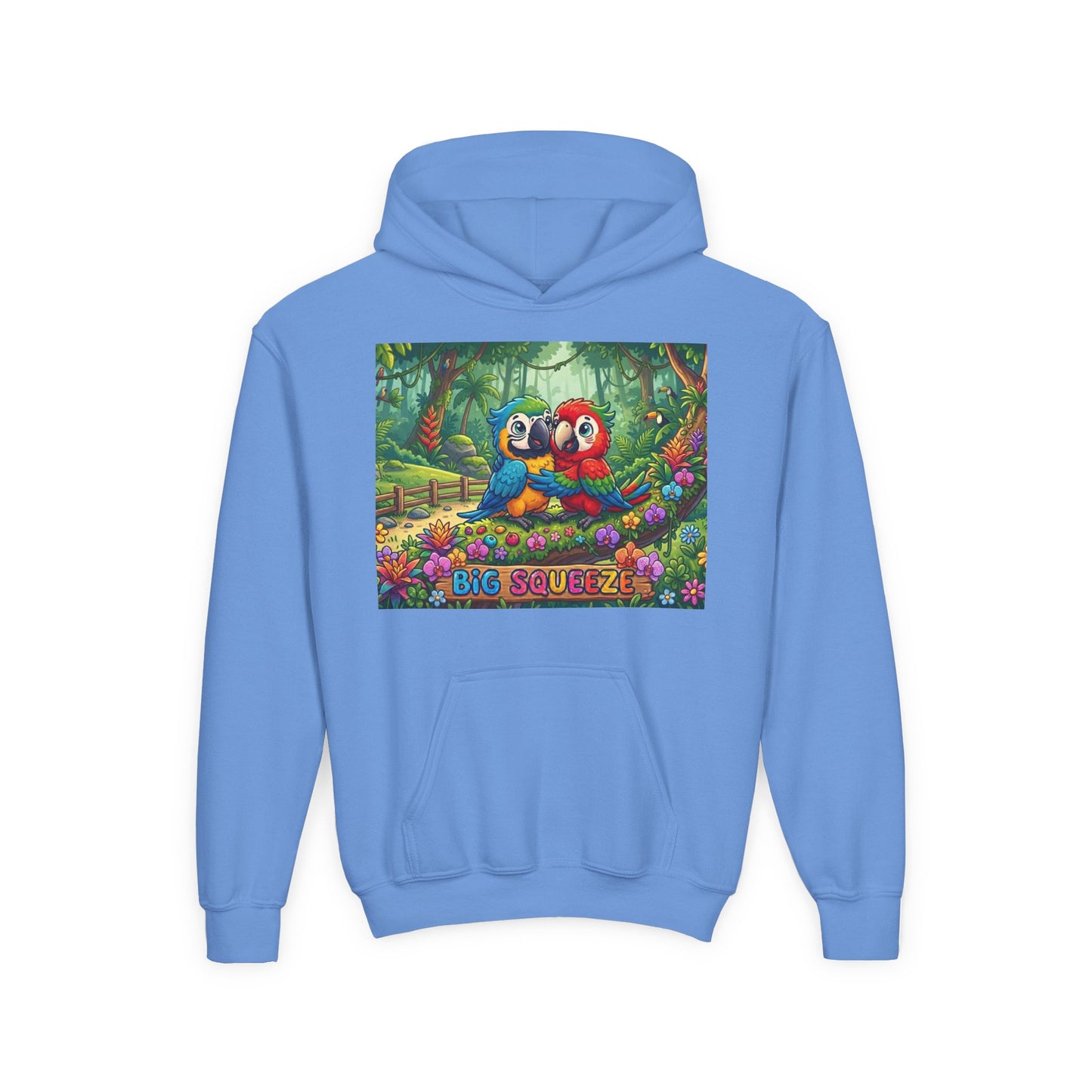 Big Squeeze Macaw Youth Heavy Blend Hooded Sweatshirt