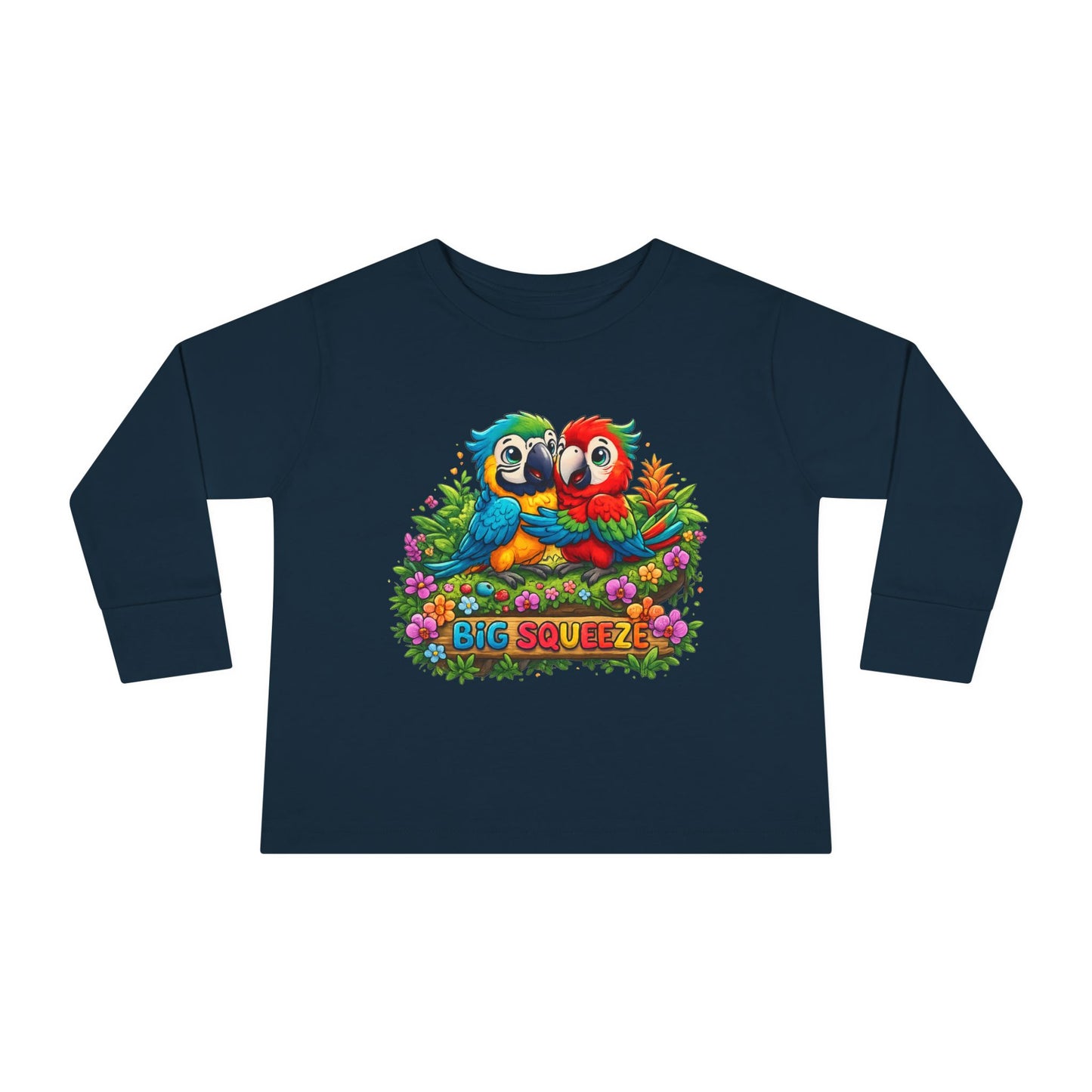 Big Squeeze Macaw Toddler Long Sleeve Tee
