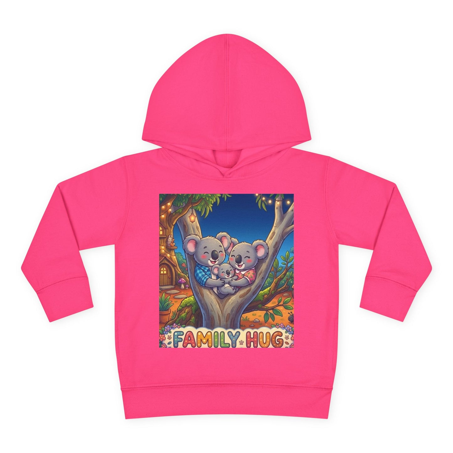 Family Hug Koala Toddler Pullover Fleece Hoodie