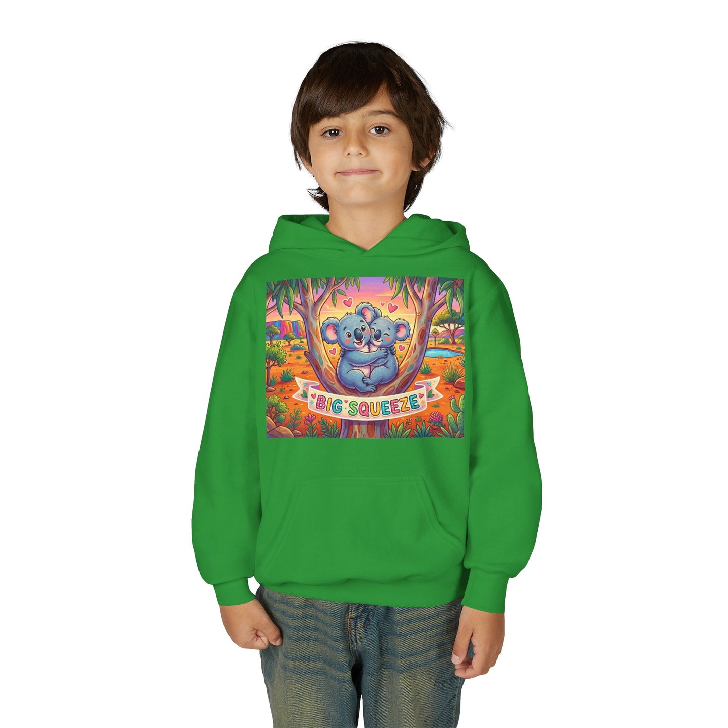 Big Squeeze Koala Youth Heavy Blend Hooded Sweatshirt