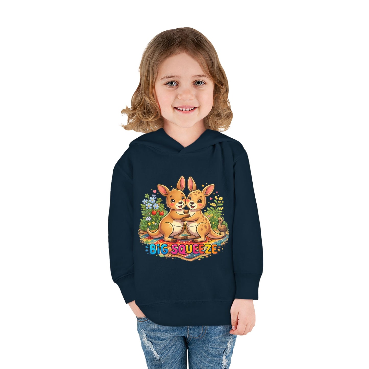 Big Squeeze Kangaroo Toddler Pullover Fleece Hoodie