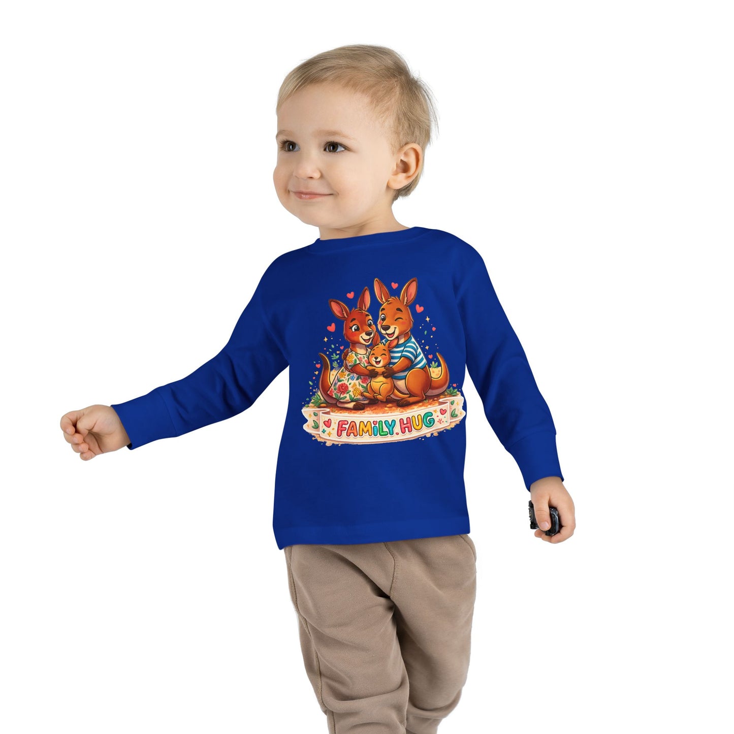 Family Hug Kangaroo Toddler Long Sleeve Tee