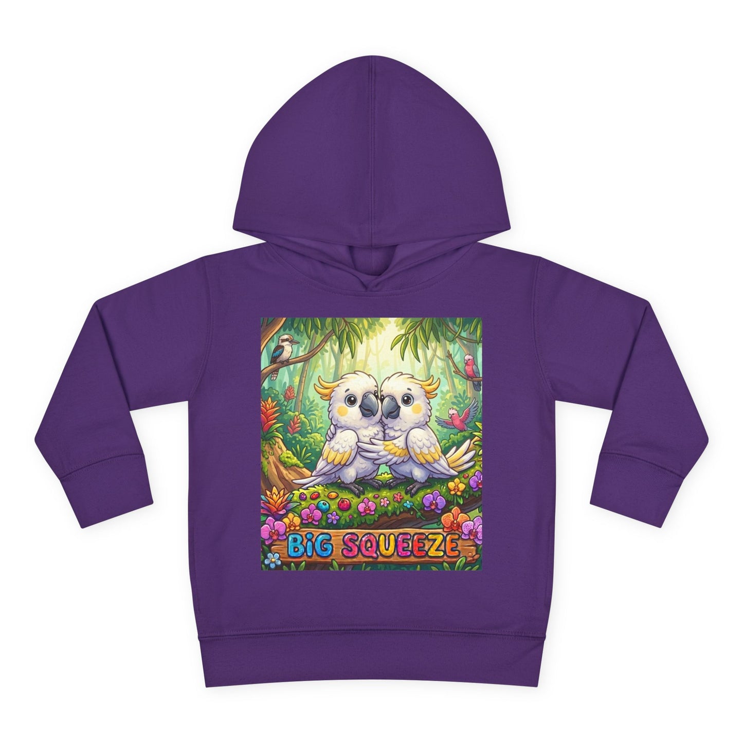 Big Squeeze Cockatoo Toddler Pullover Fleece Hoodie