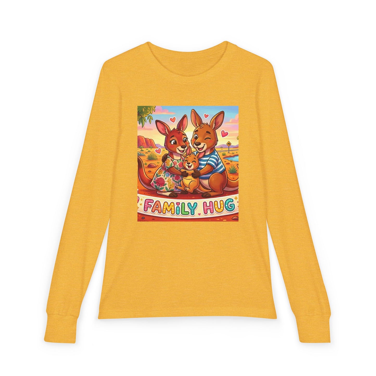 Family Hug Kangaroo Youth Jersey Long Sleeve Tee