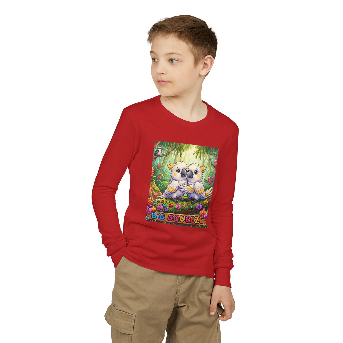 Big Squeeze Cockatoo Youth Jersey Long Sleeve Tee
