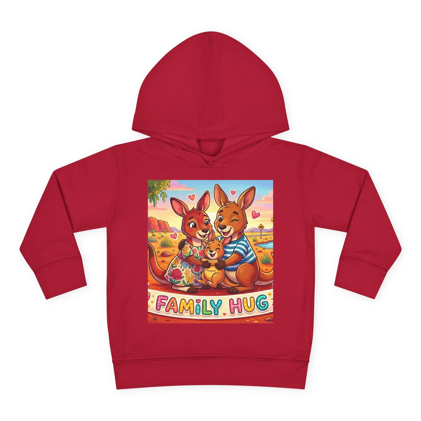 Family Hug Kangaroo Toddler Pullover Fleece Hoodie