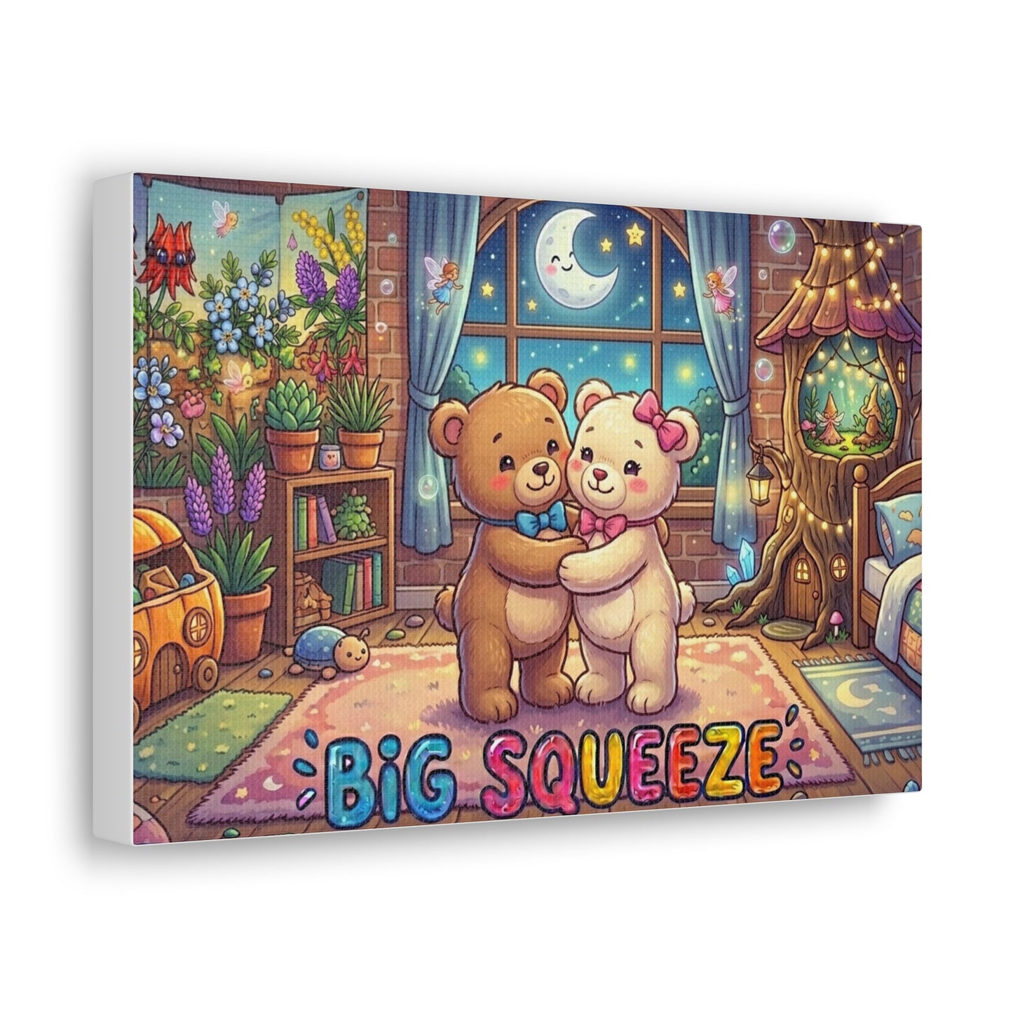 Big Squeeze Teddy Classic Canvas