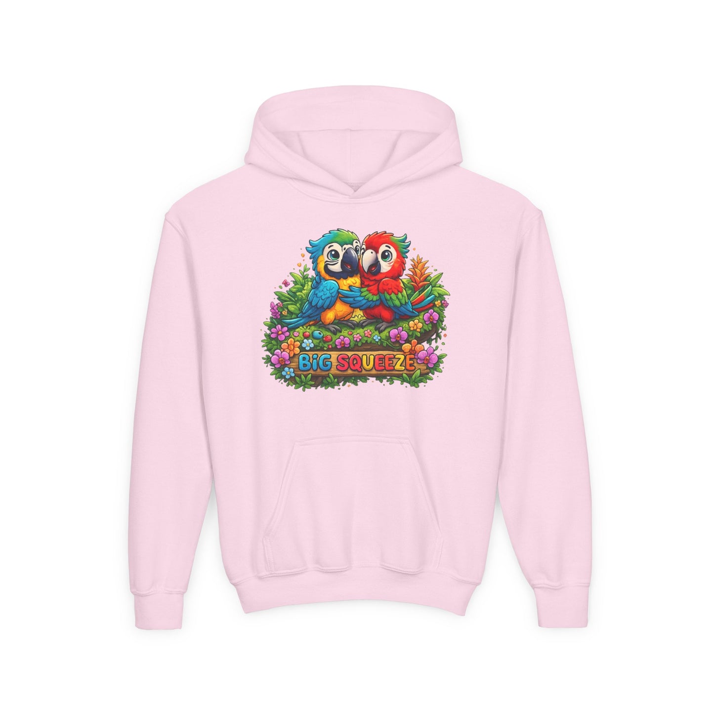 Big Squeeze Macaw Youth Heavy Blend Hooded Sweatshirt
