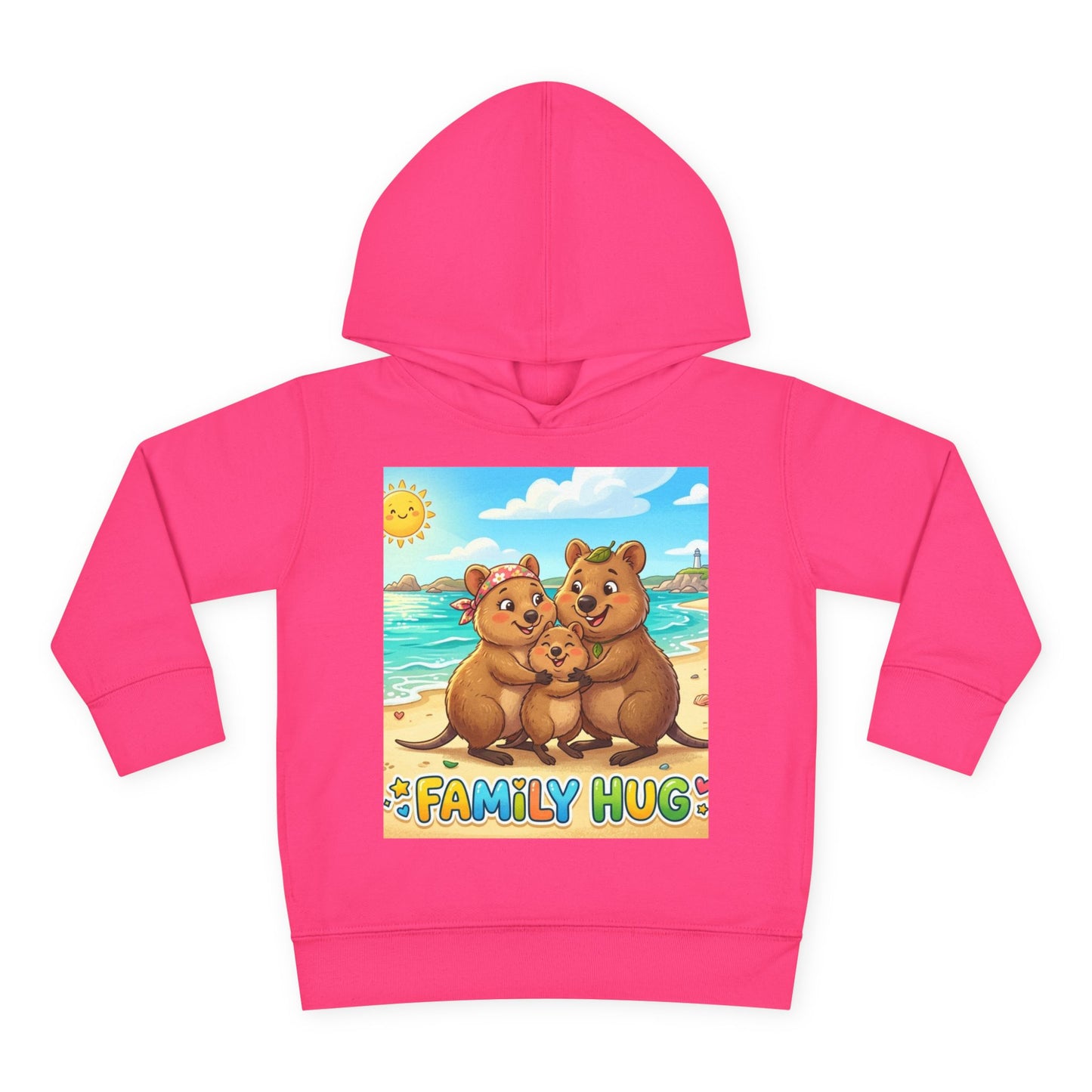 Family Hug Quokka Toddler Pullover Fleece Hoodie