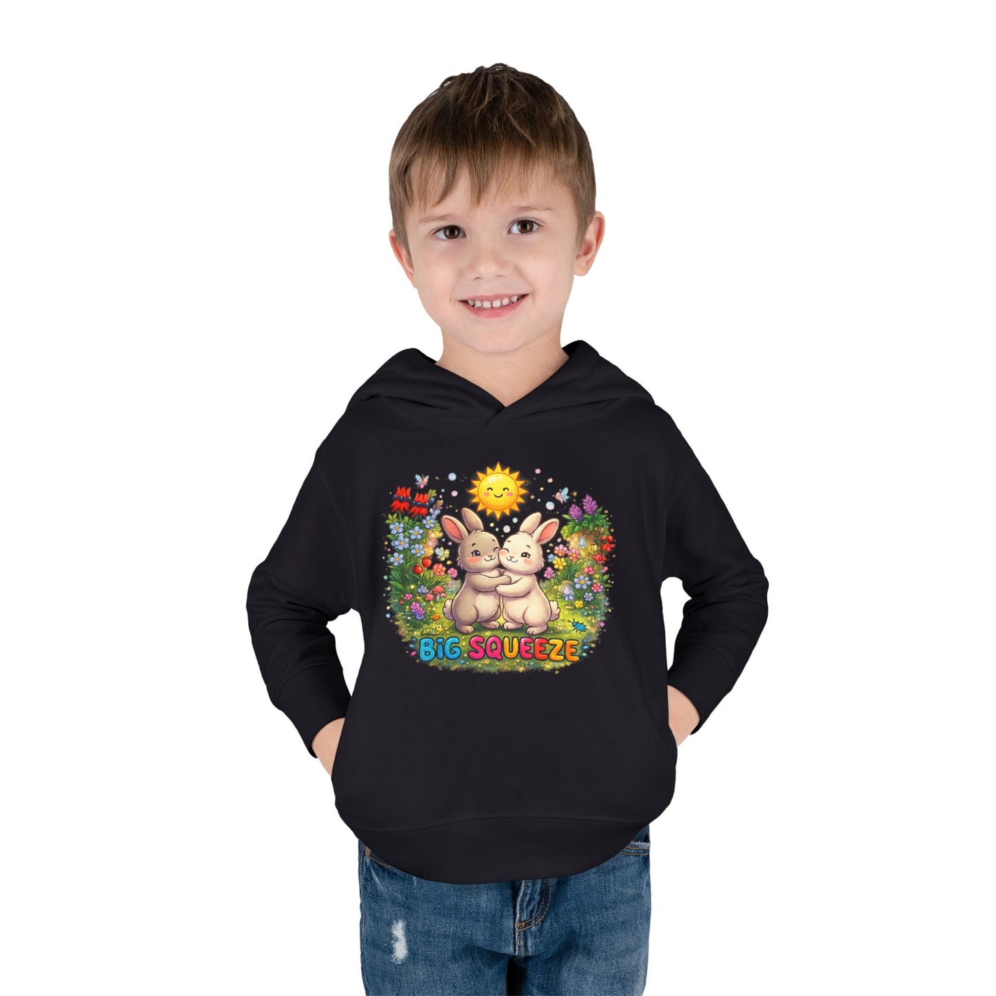 Big Squeeze Bunny Toddler Pullover Fleece Hoodie