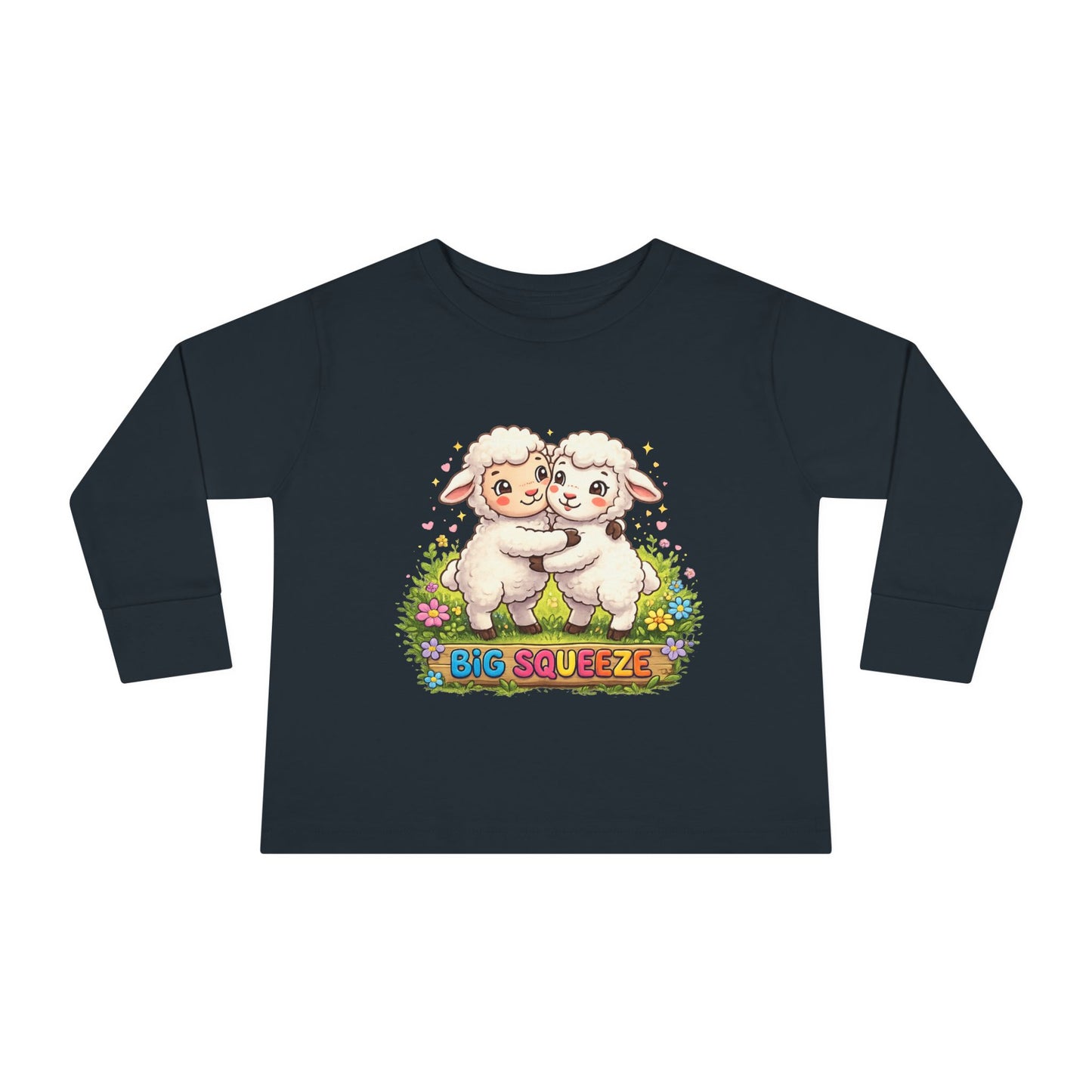 Big Squeeze Lamb Toddler Long Sleeve Tee