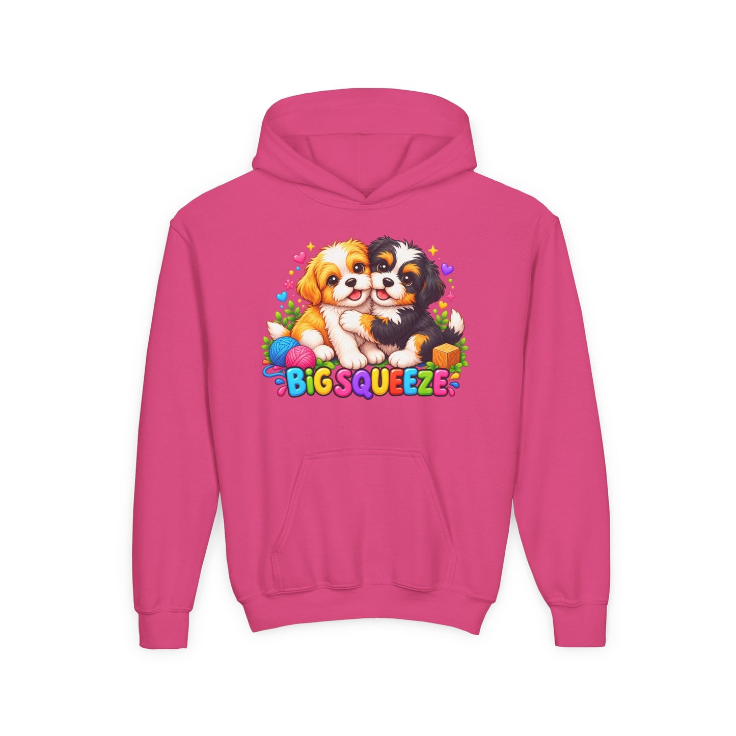 Big Squeeze Shih Tzu Youth Heavy Blend Hooded Sweatshirt