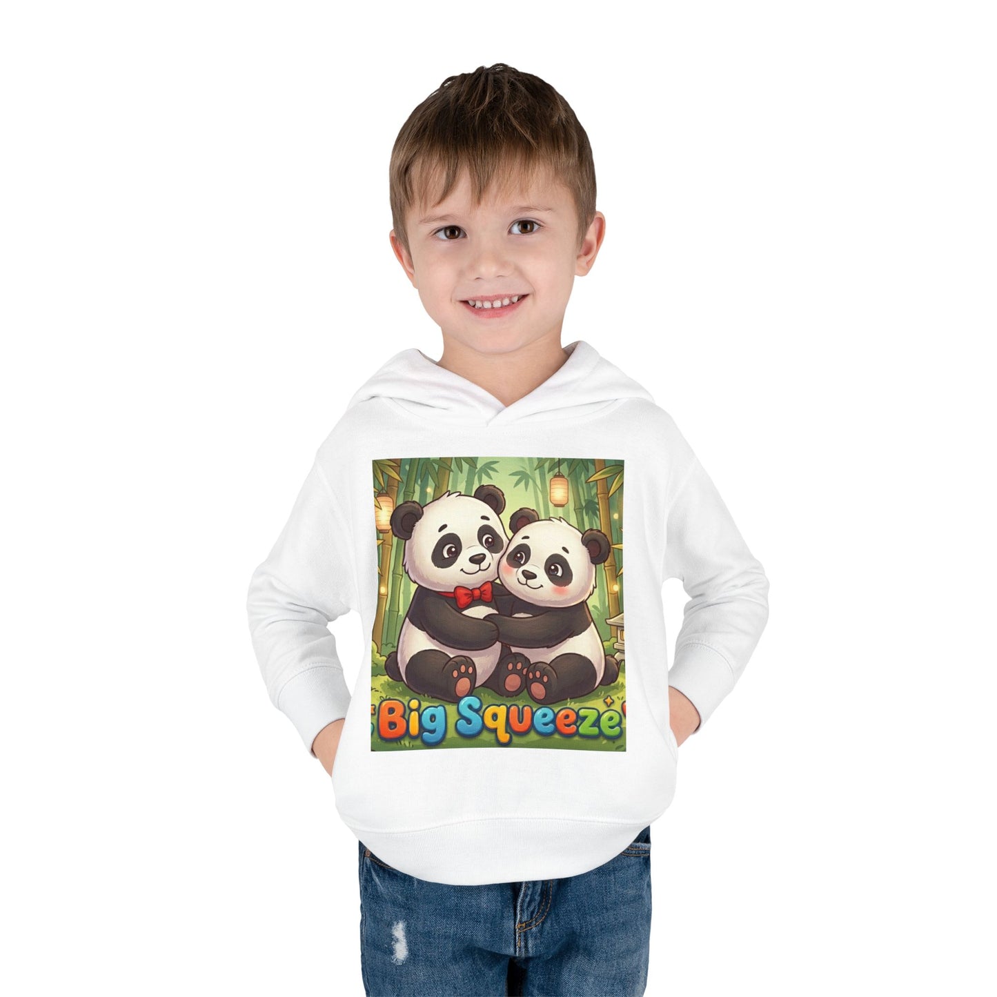 Big Squeeze Panda Toddler Pullover Fleece Hoodie