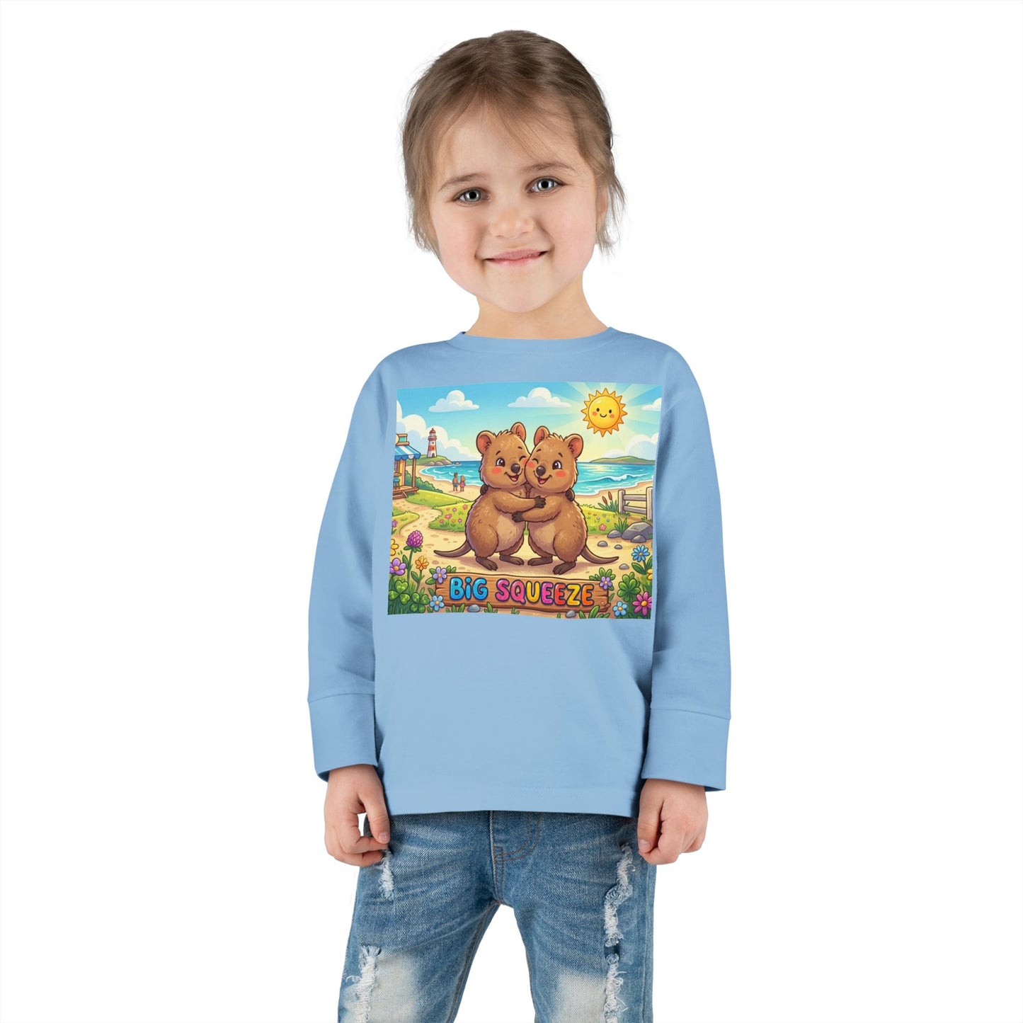 Big Squeeze Quokka Toddler Long Sleeve Tee
