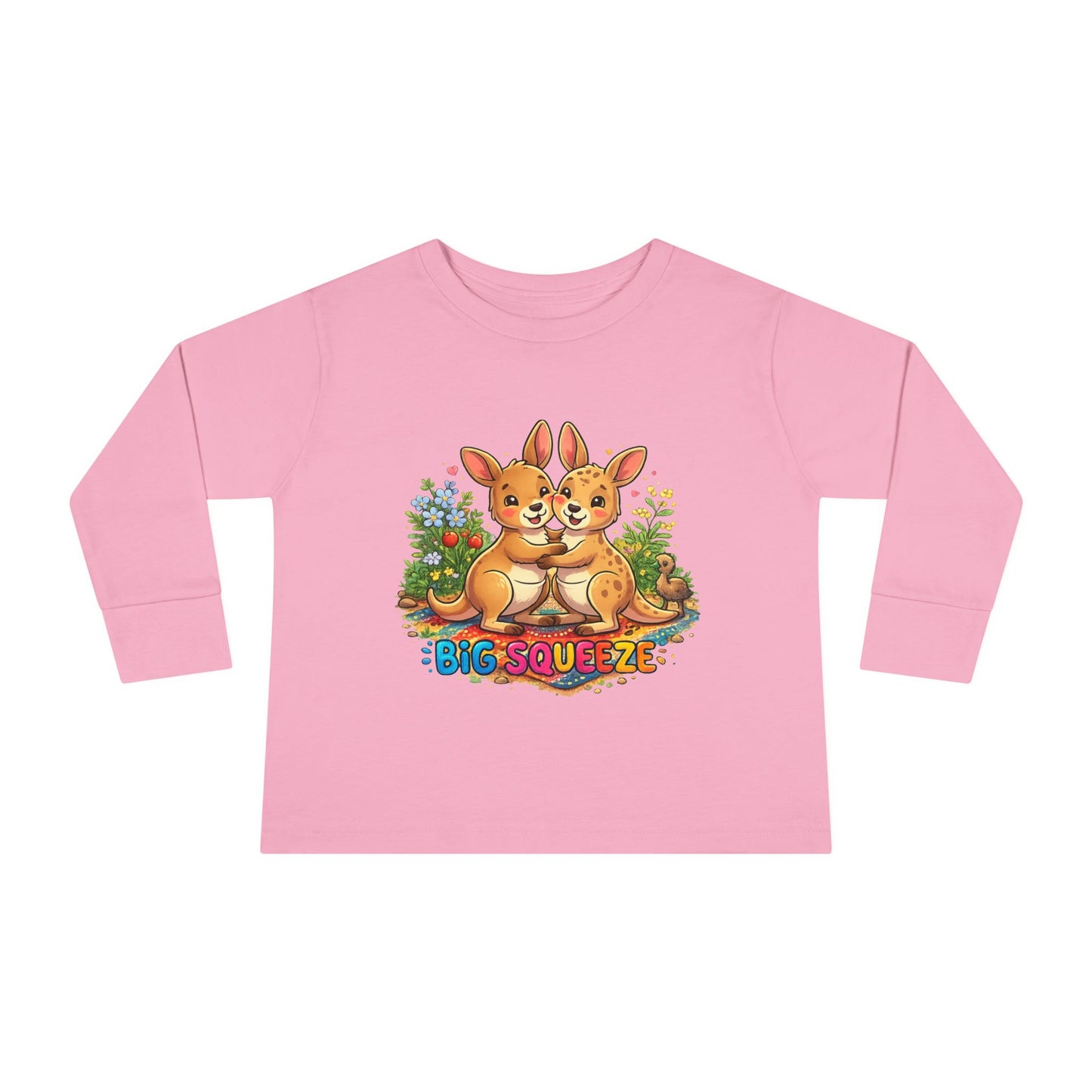 Big Squeeze Kangaroo Toddler Long Sleeve Tee