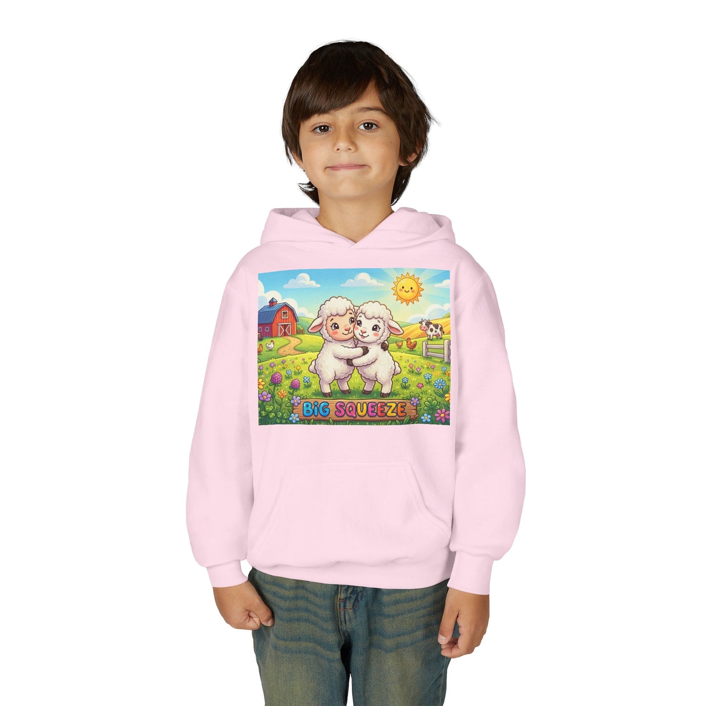 Big Squeeze Lamb Youth Heavy Blend Hooded Sweatshirt