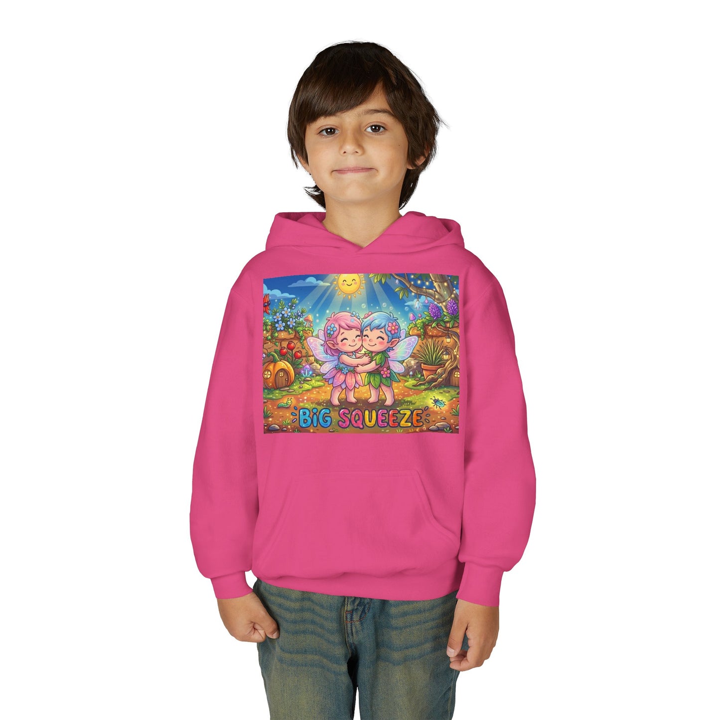 Big Squeeze Fairy Youth Heavy Blend Hooded Sweatshirt
