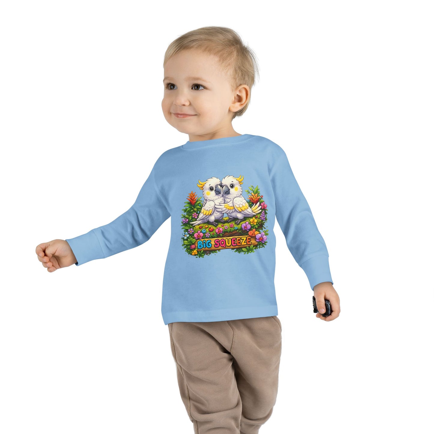 Big Squeeze Cockatoo Toddler Long Sleeve Tee