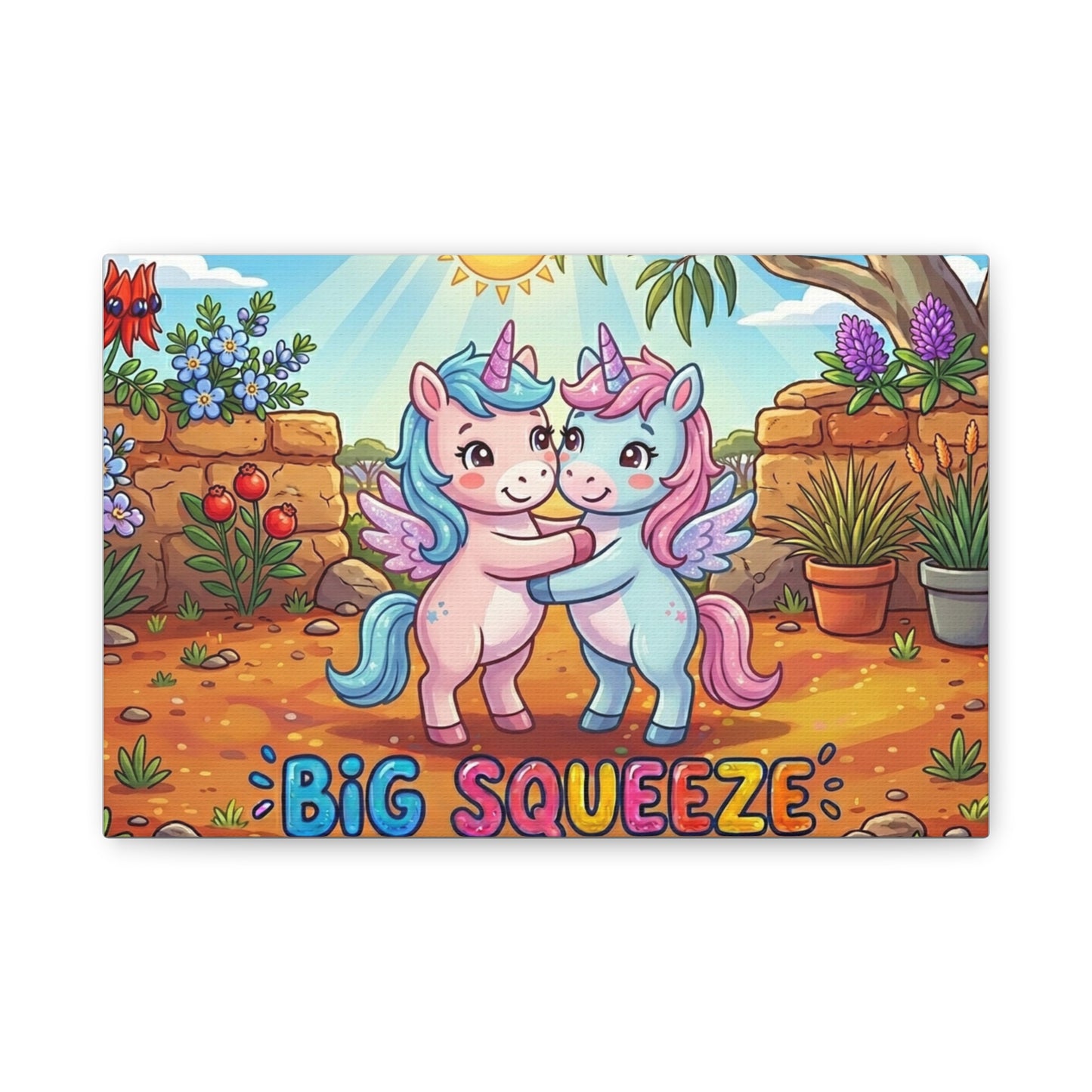 Big Squeeze Unicorn Classic Canvas