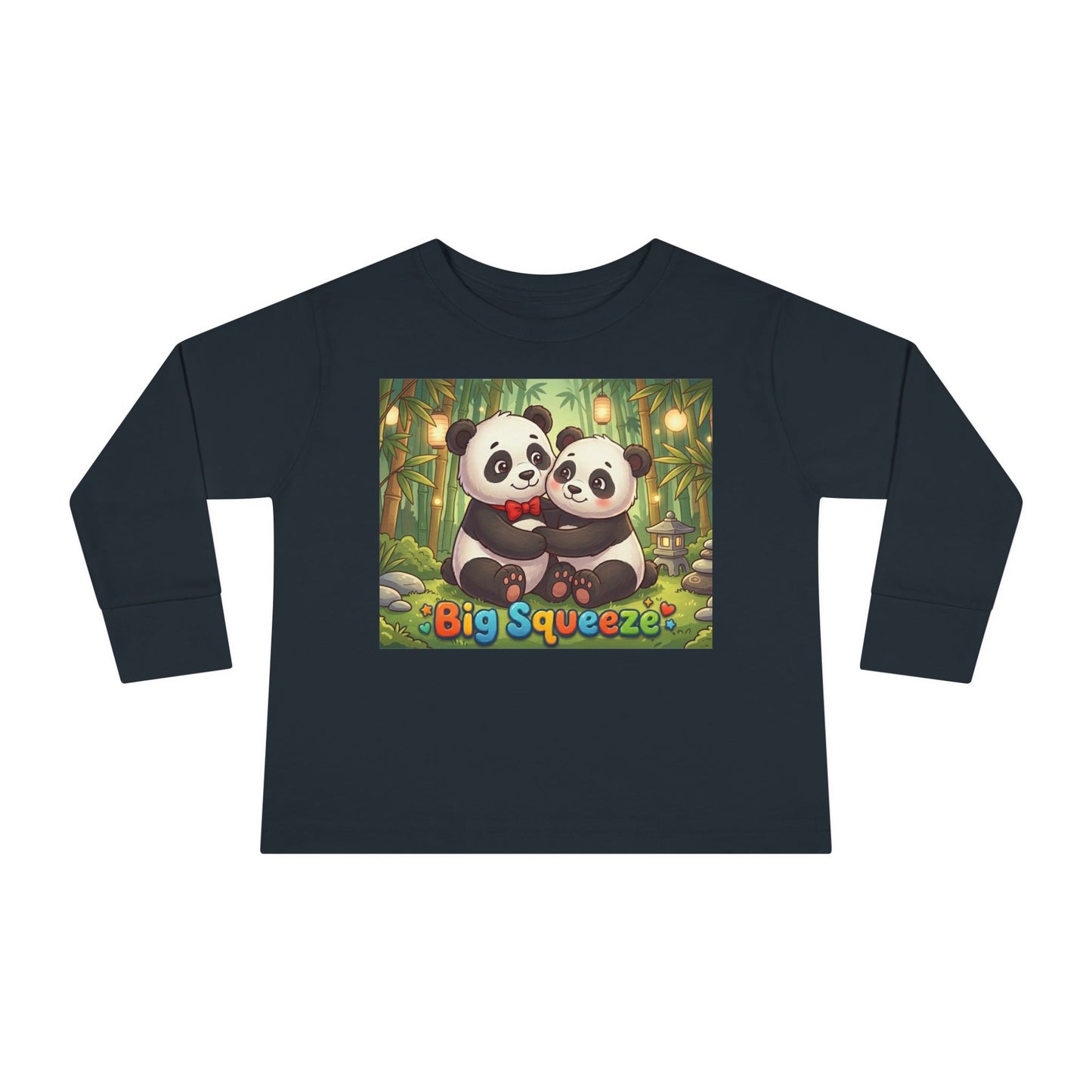Big Squeeze Panda Toddler Long Sleeve Tee