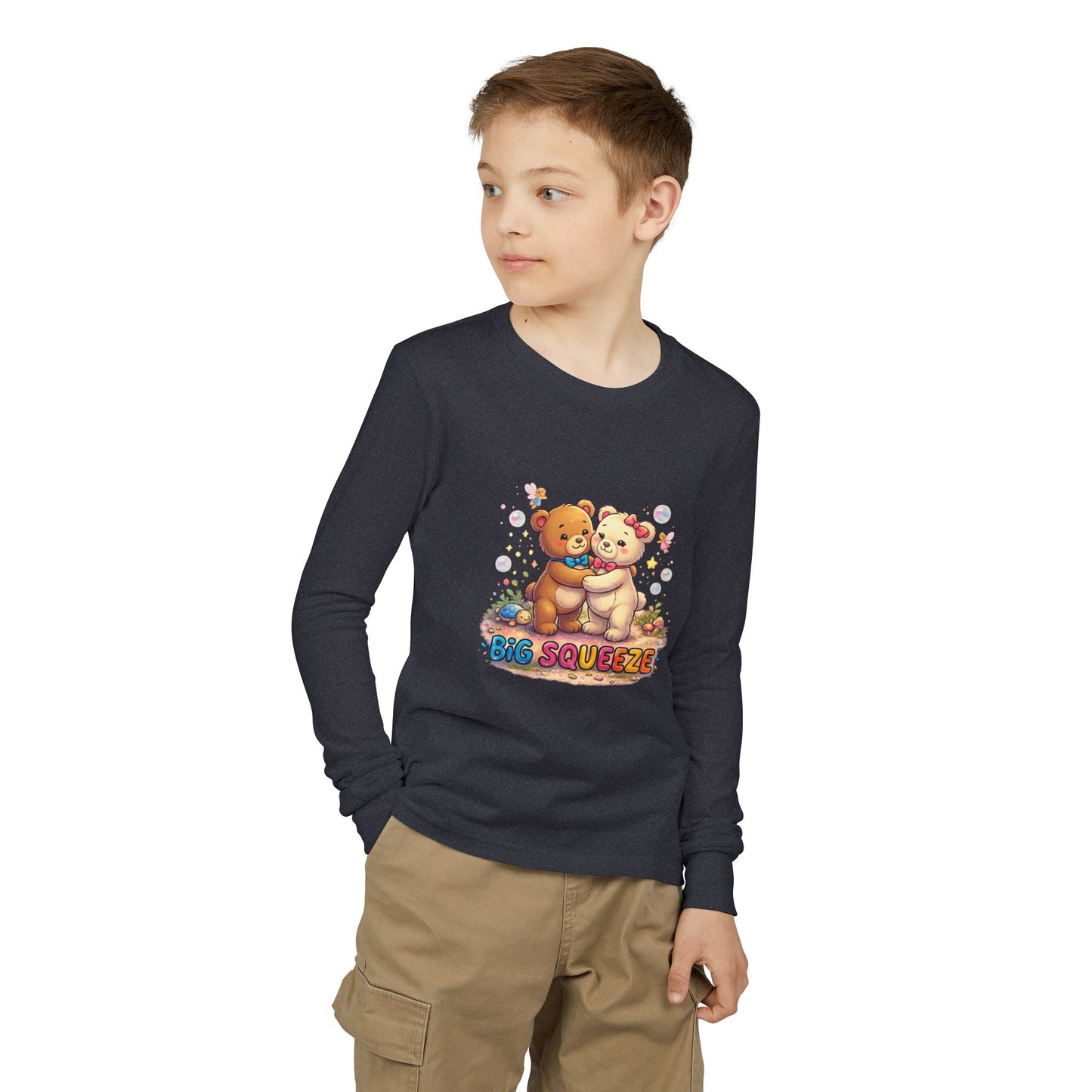Big Squeeze Teddy Youth Jersey Long Sleeve Tee