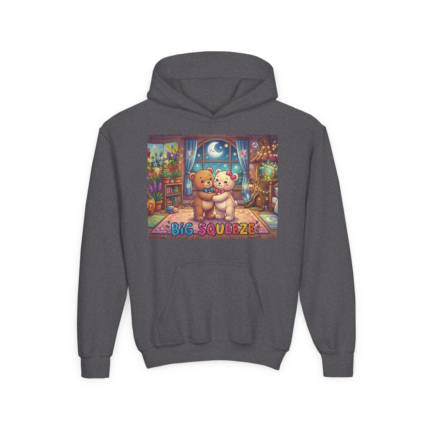 Big Squeeze Teddy Youth Heavy Blend Hooded Sweatshirt