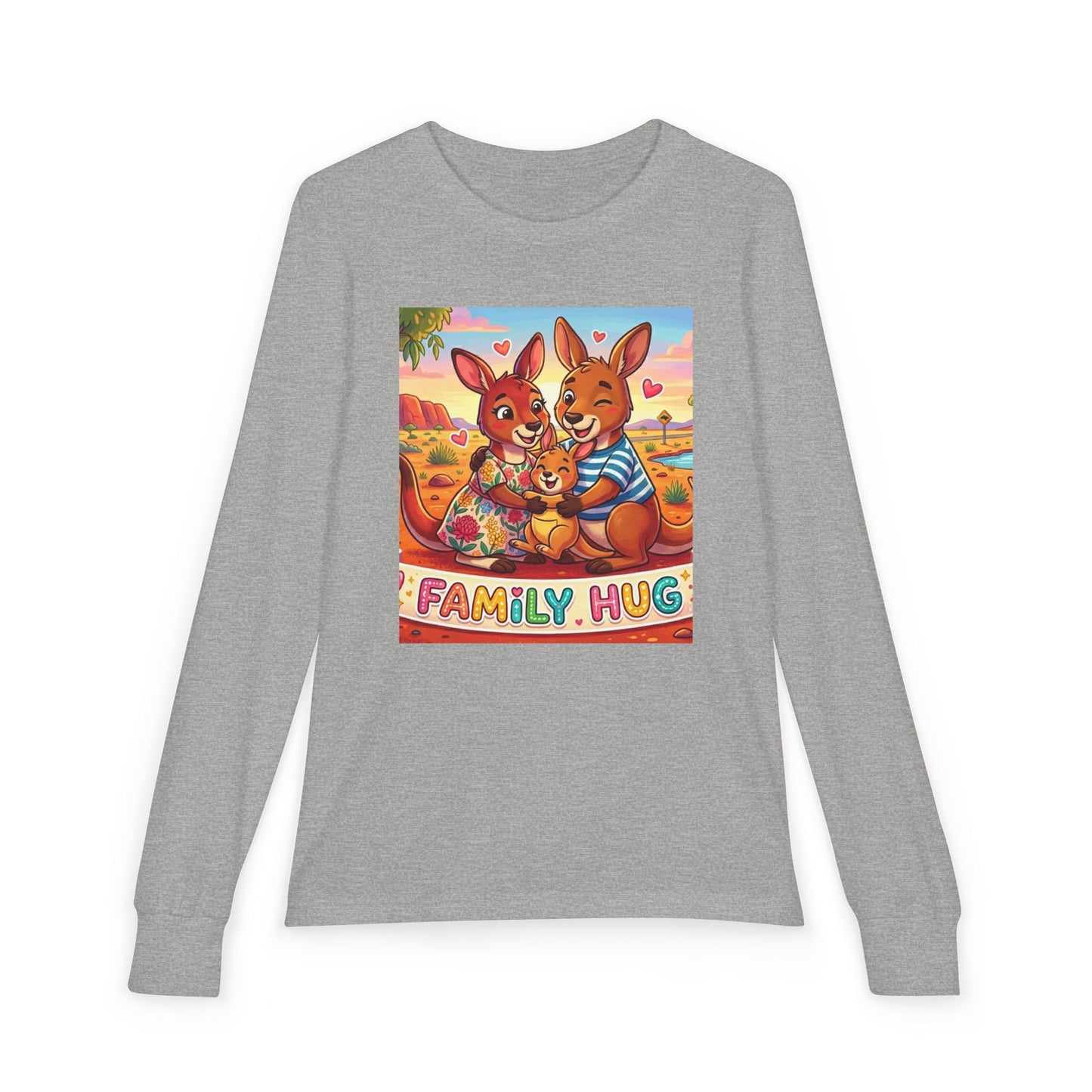 Family Hug Kangaroo Youth Jersey Long Sleeve Tee