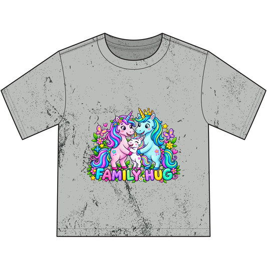 Family Hug Unicorn Heavyweight Color Blast Youth T-Shirt