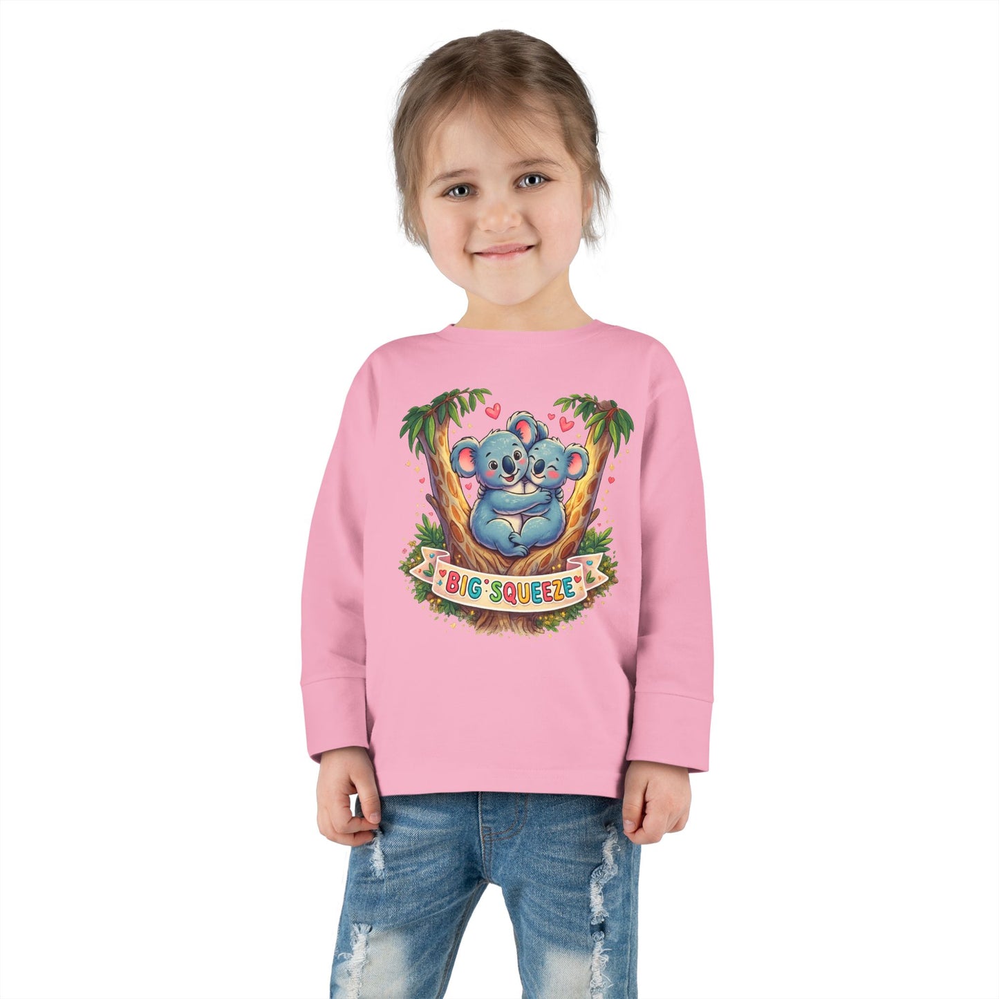 Big Squeeze Koala Toddler Long Sleeve Tee