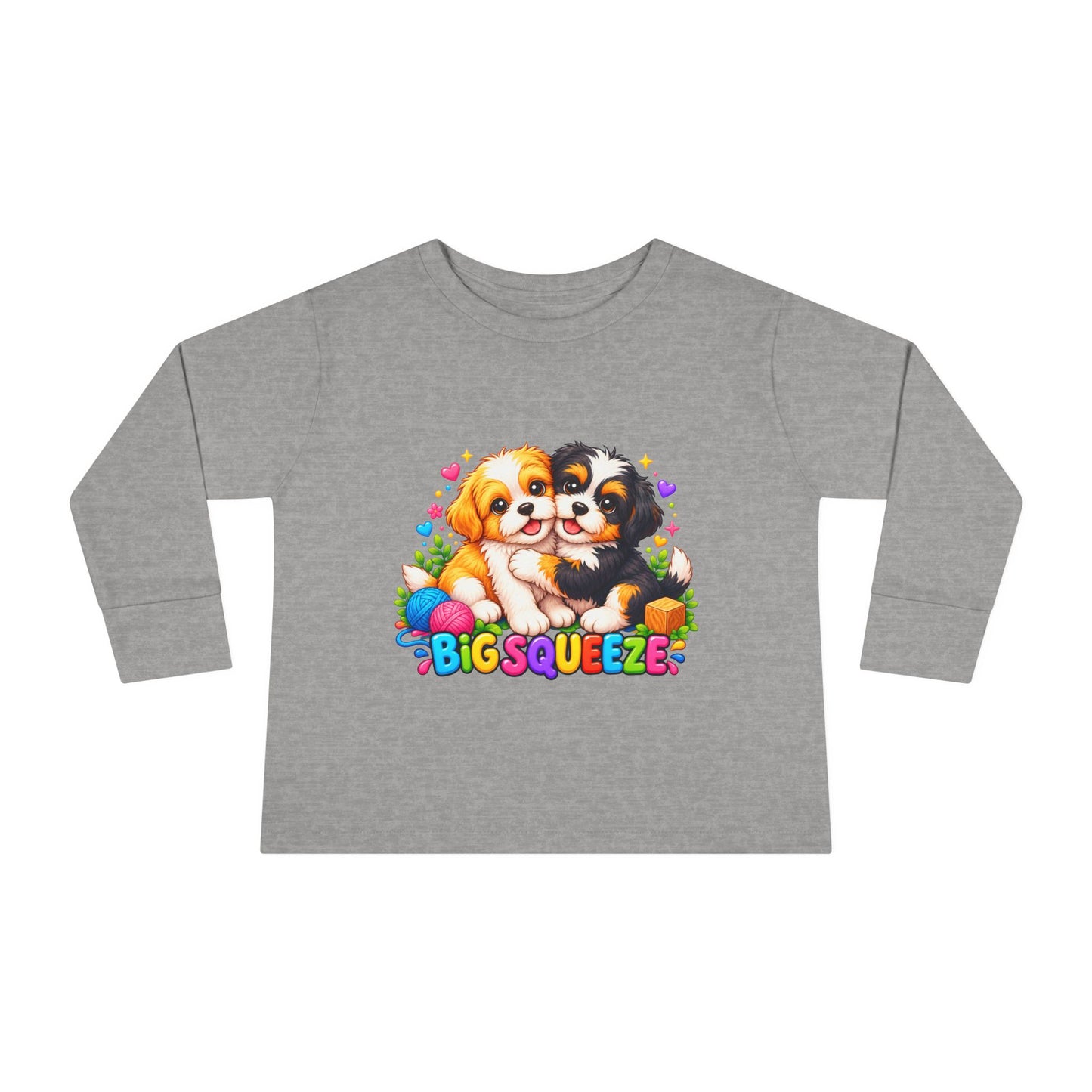 Big Squeeze Shih Tzu Toddler Long Sleeve Tee