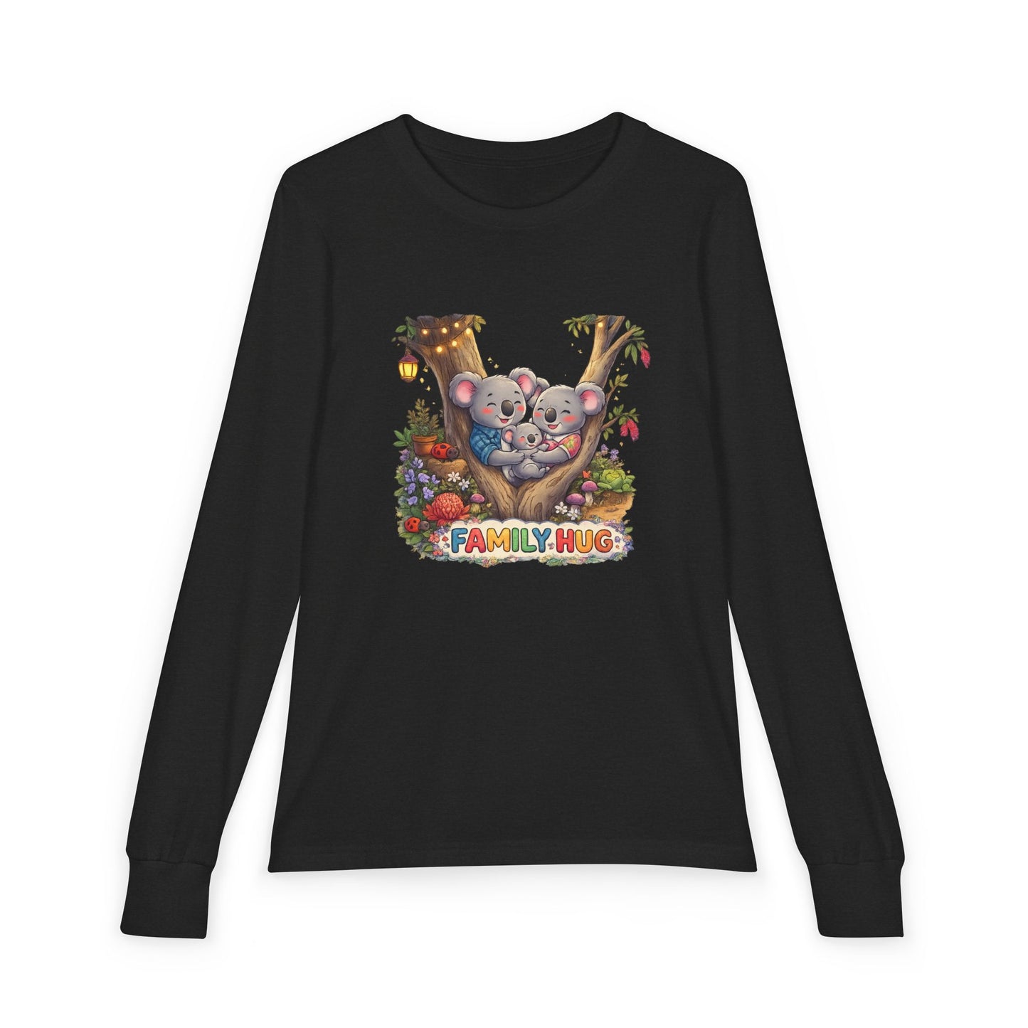 Family Hug Koala Youth Jersey Long Sleeve Tee