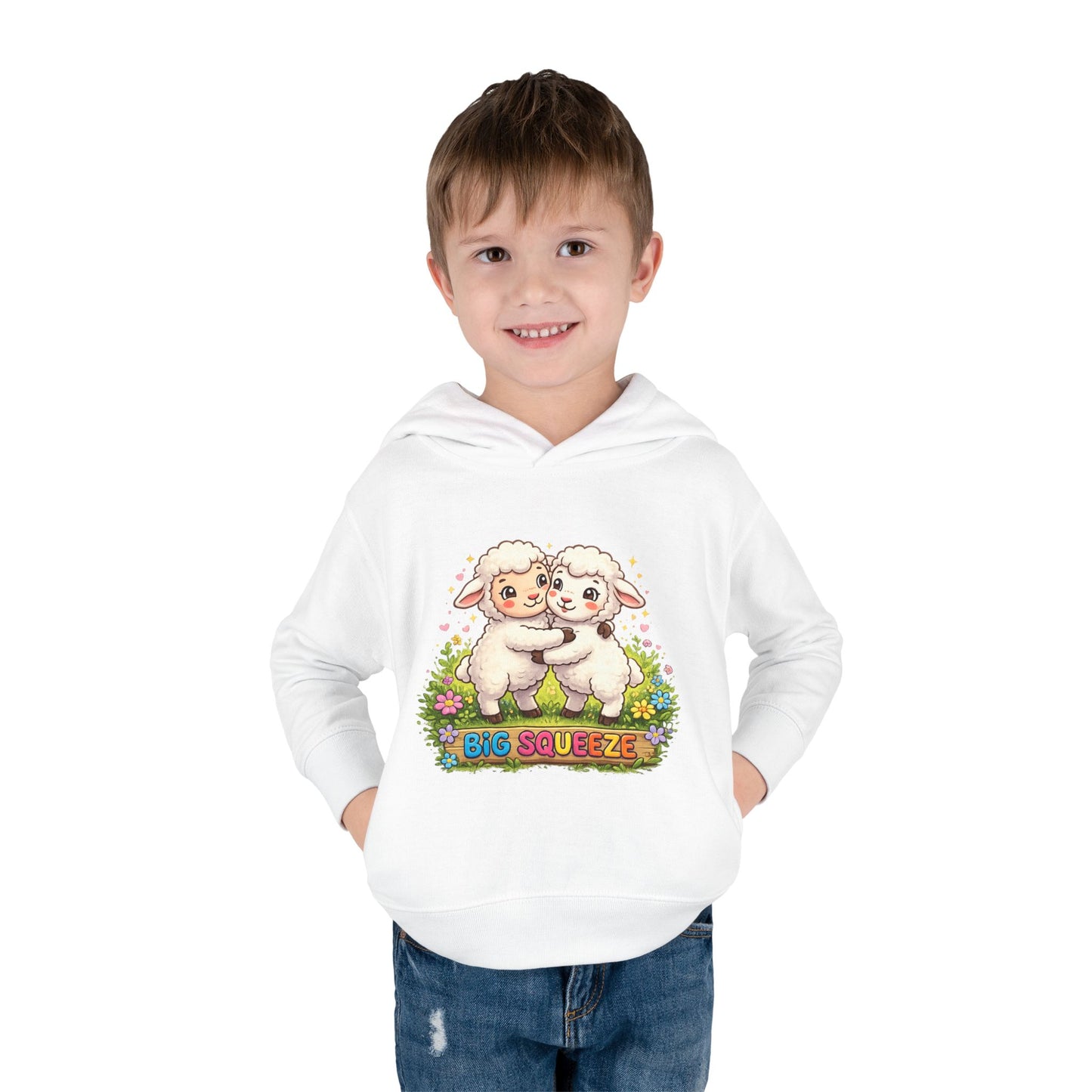 Big Squeeze Lamb Toddler Pullover Fleece Hoodie