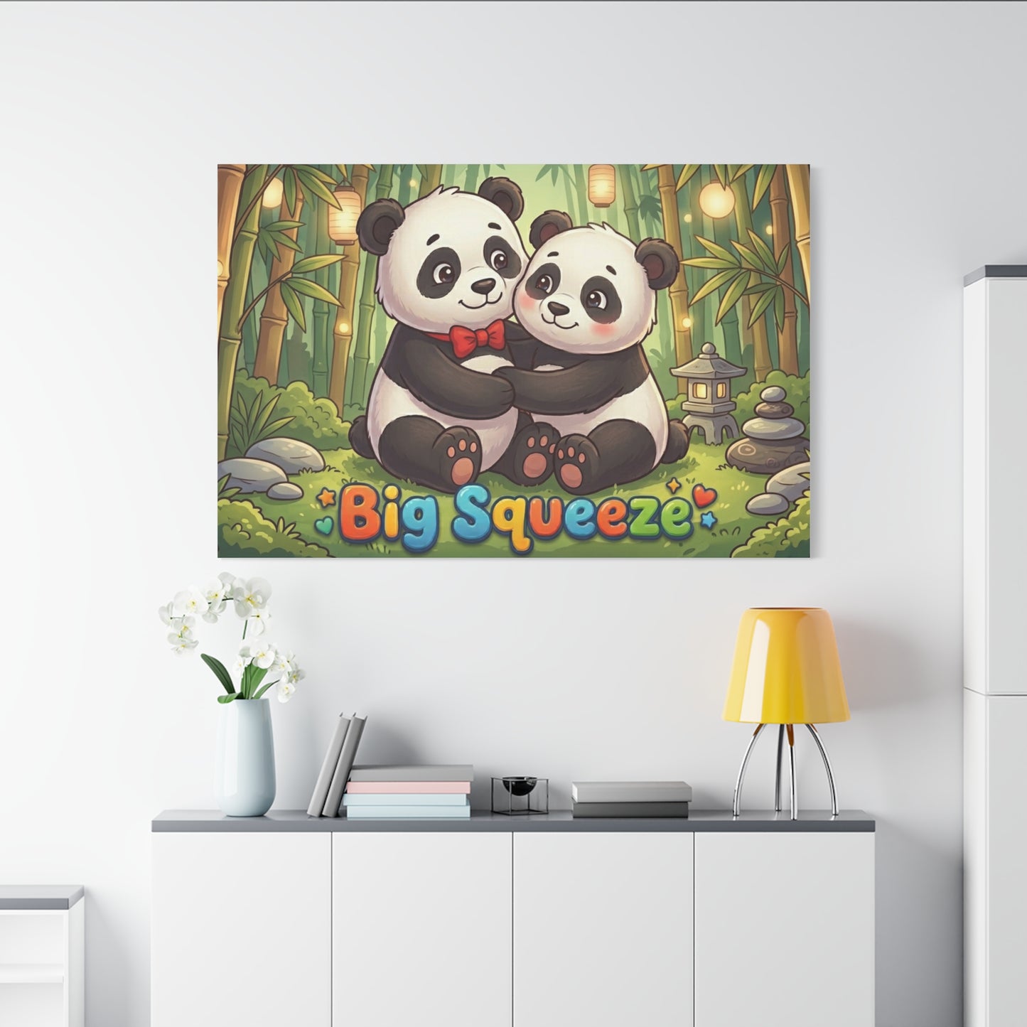Big Squeeze Panda Classic Canvas