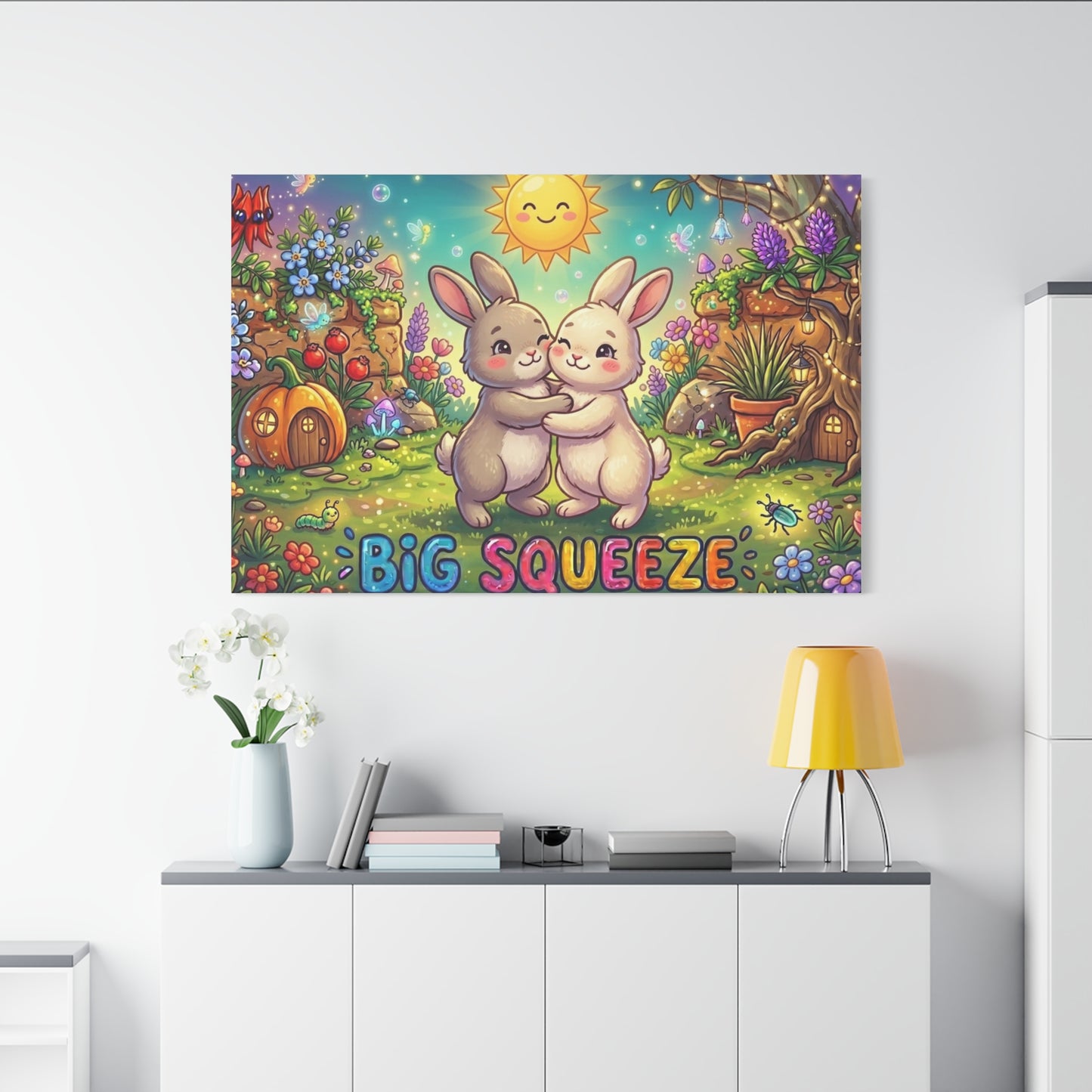 Big Squeeze Bunny Classic Canvas