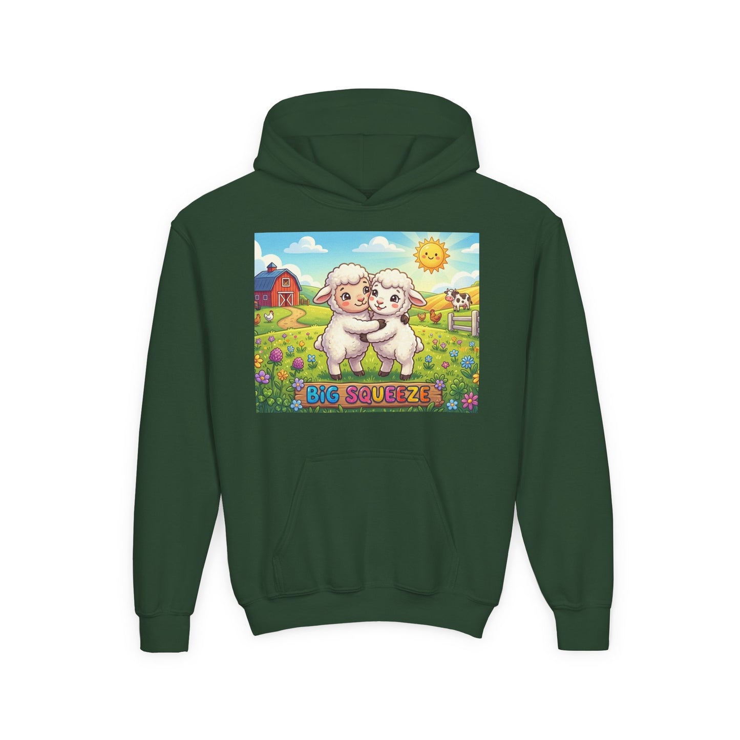 Big Squeeze Lamb Youth Heavy Blend Hooded Sweatshirt