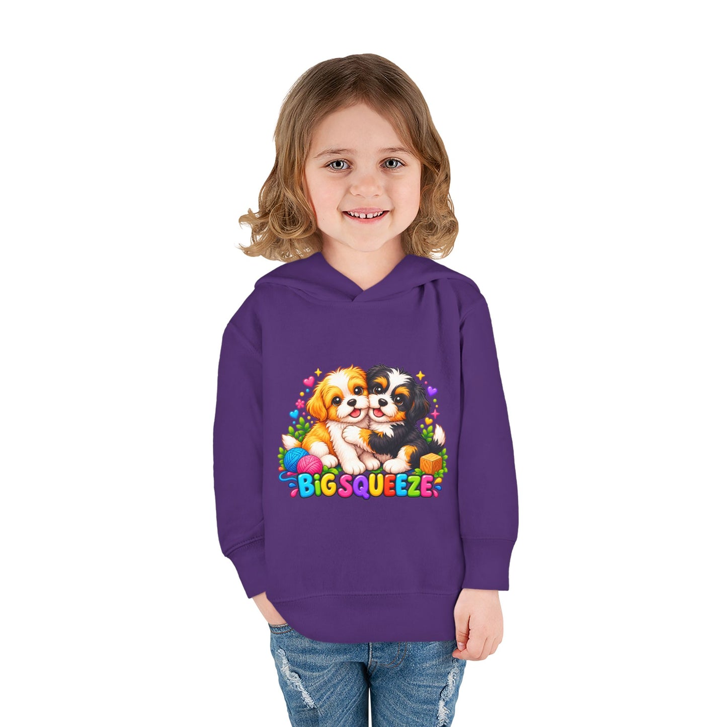 Big Squeeze Shih Tzu Toddler Pullover Fleece Hoodie